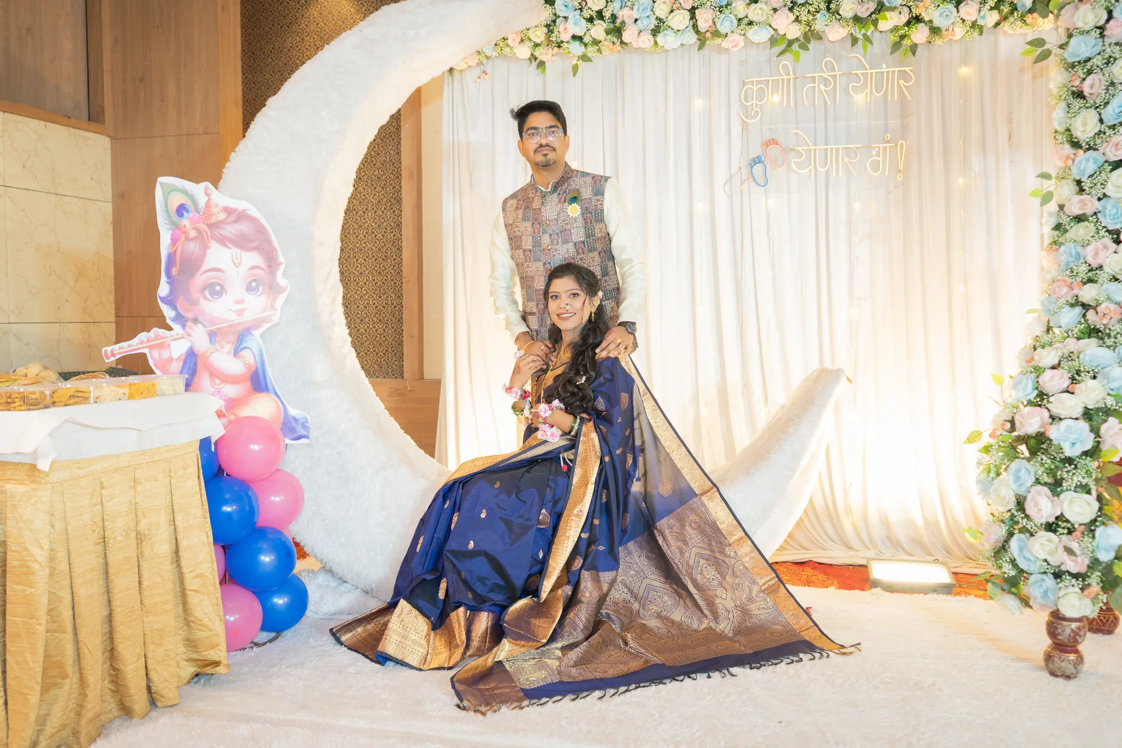 Prashant Prachi baby shower portrait 24