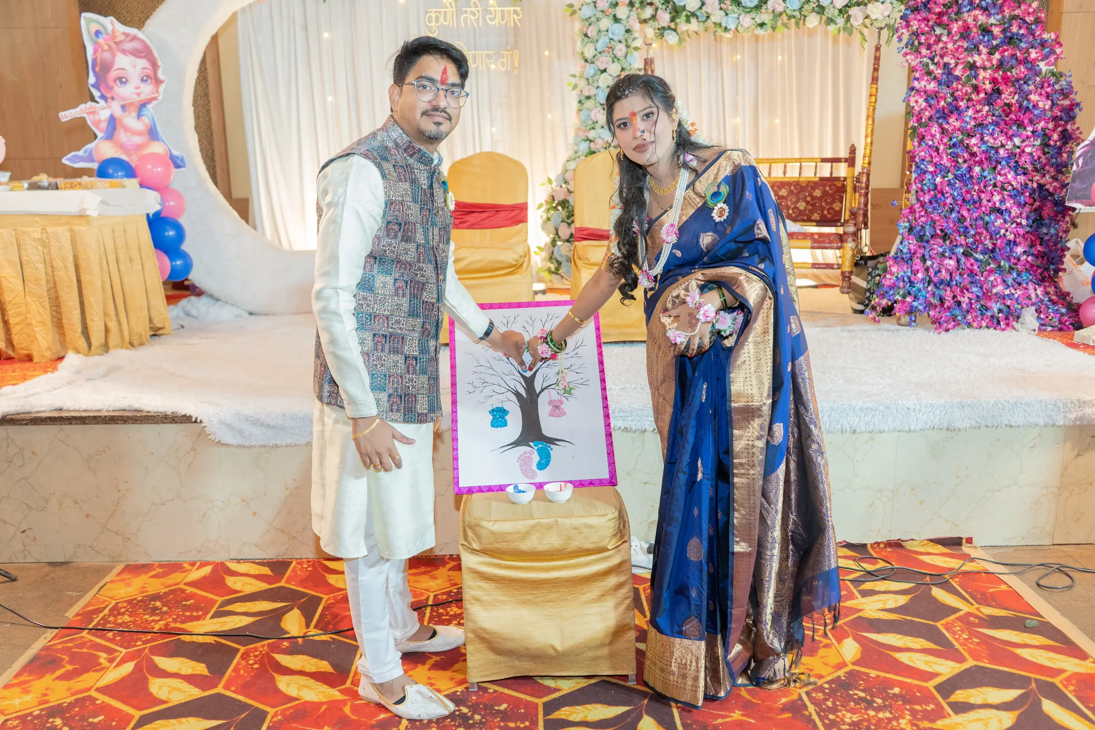 Prashant Prachi baby shower portrait 37