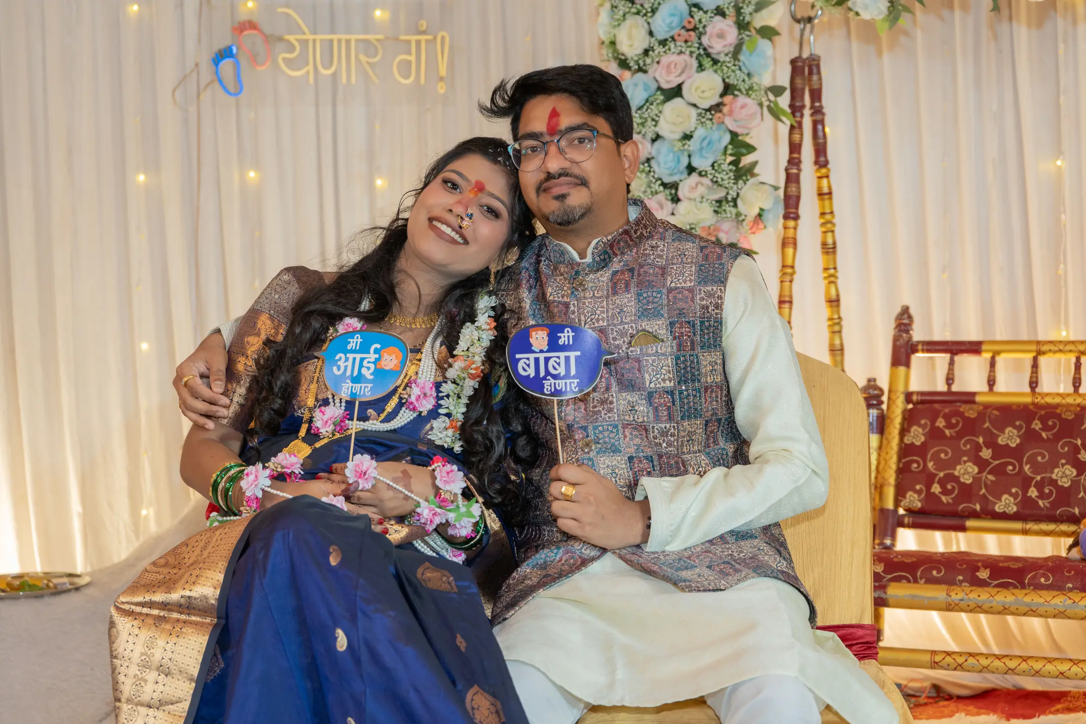 Prashant Prachi baby shower portrait 44