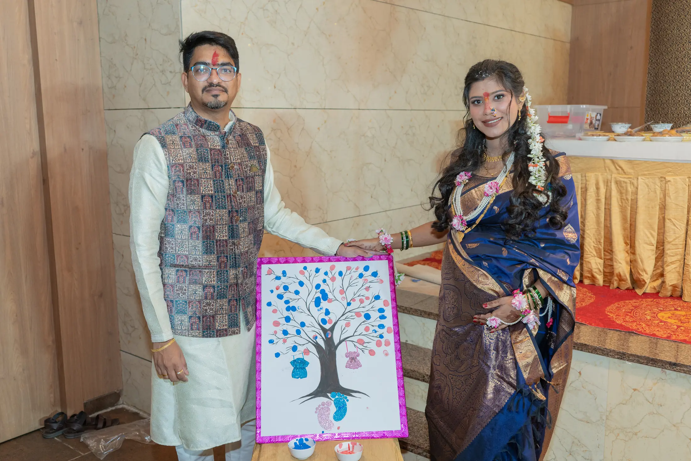 Prashant Prachi baby shower portrait 45
