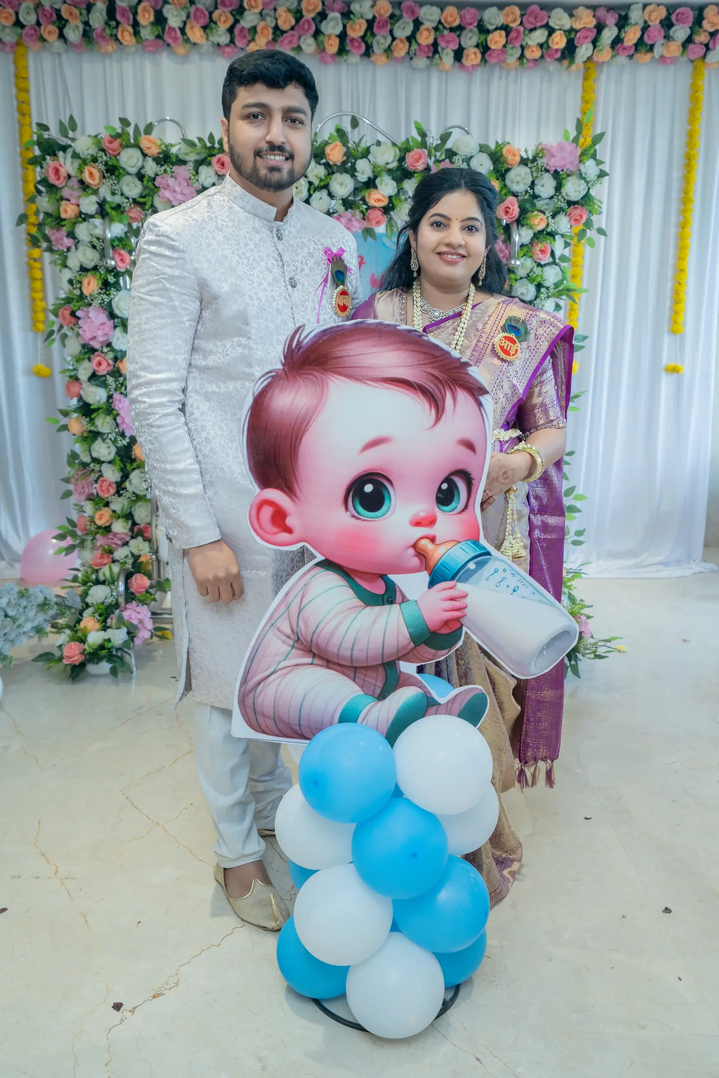 Suvarna Amey baby shower portrait 33