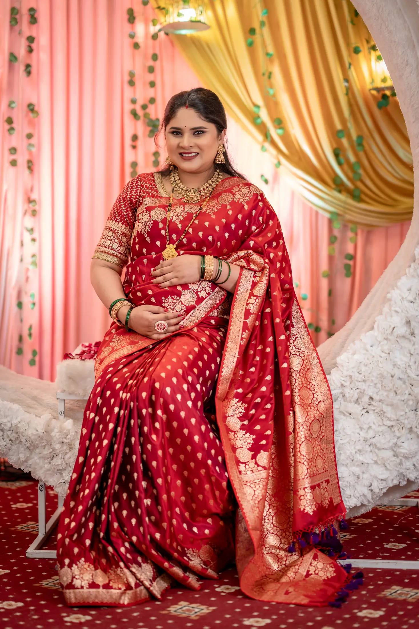 Vinay Aishwarya baby shower portrait 2