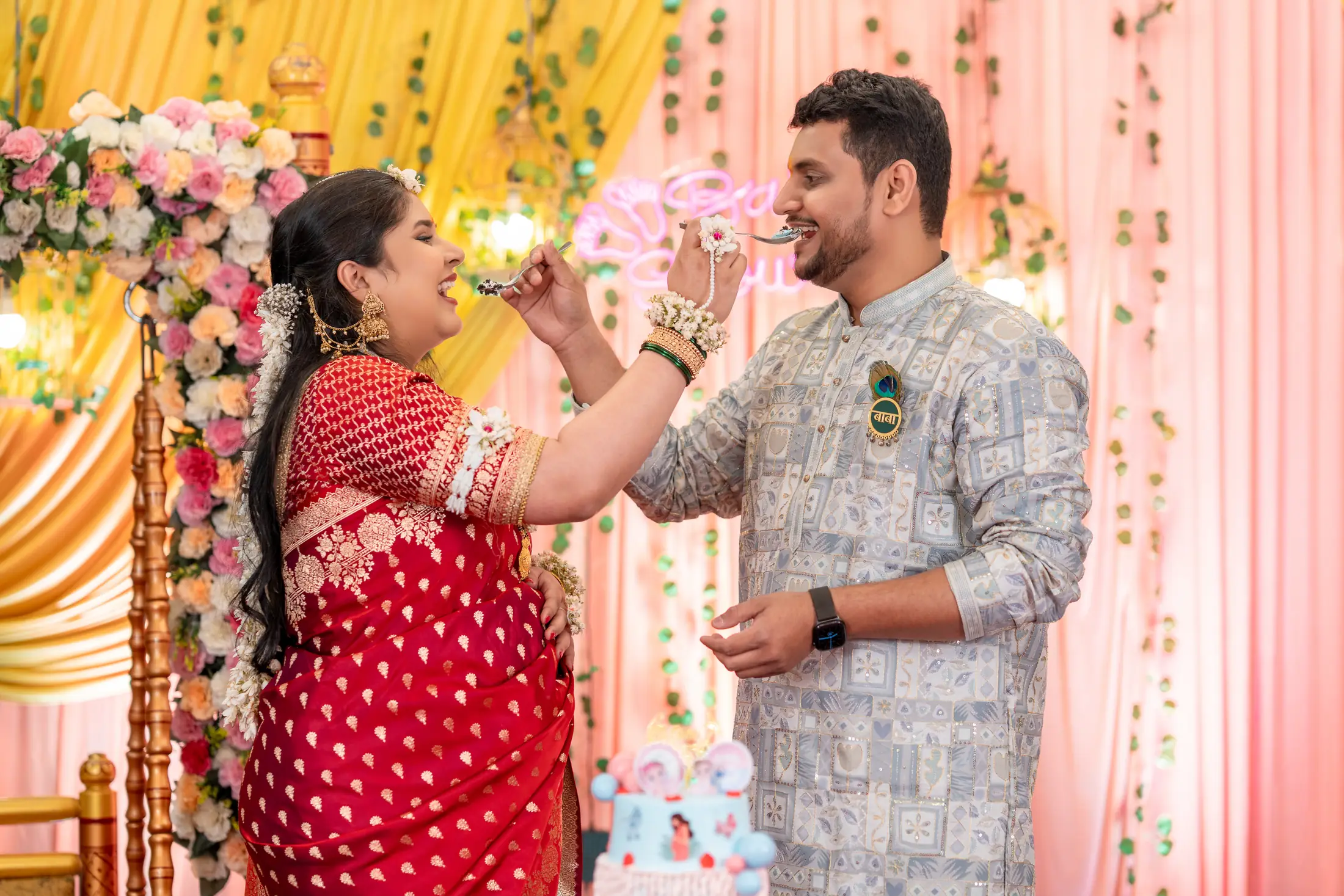 Vinay Aishwarya baby shower portrait 12