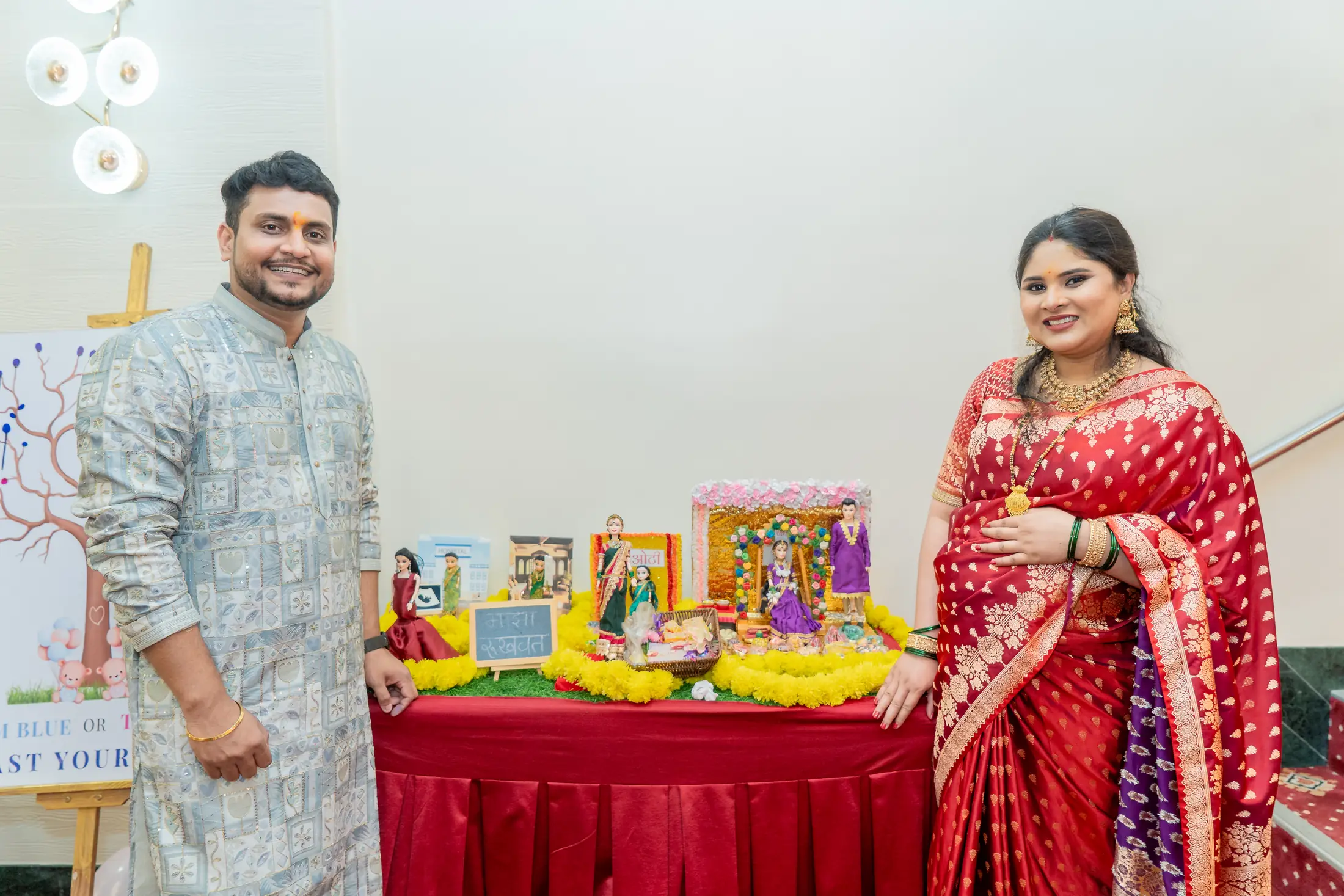 Vinay Aishwarya baby shower portrait 34