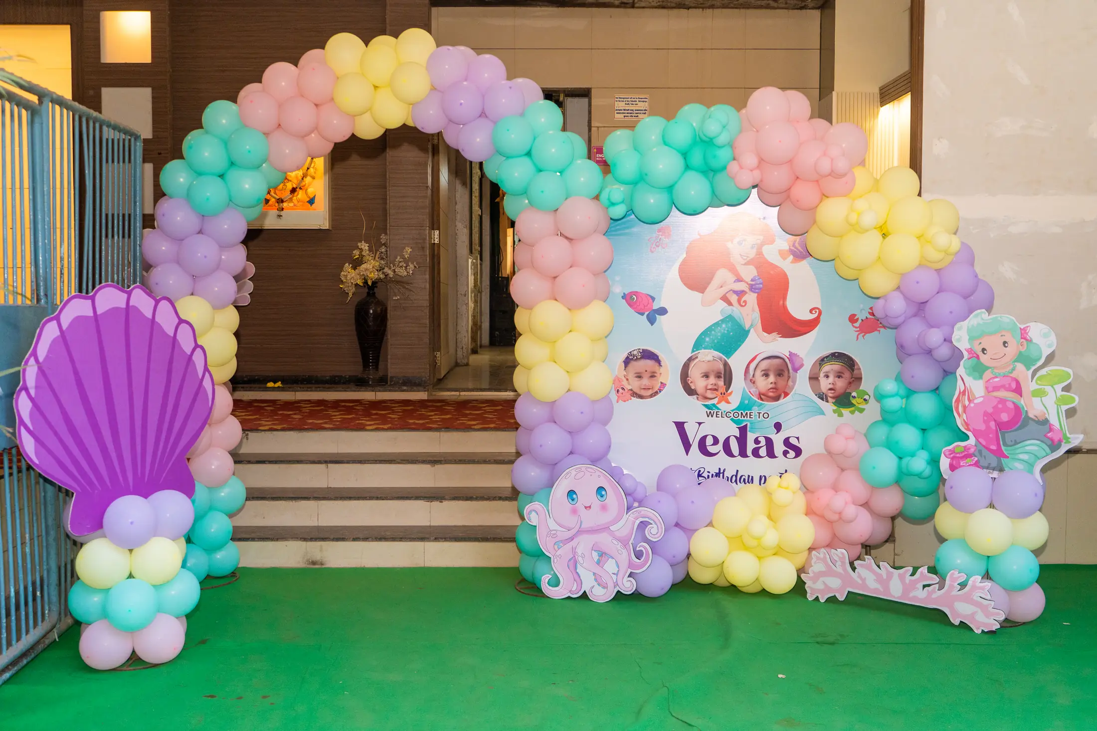 Veda birthday celebration portrait 2