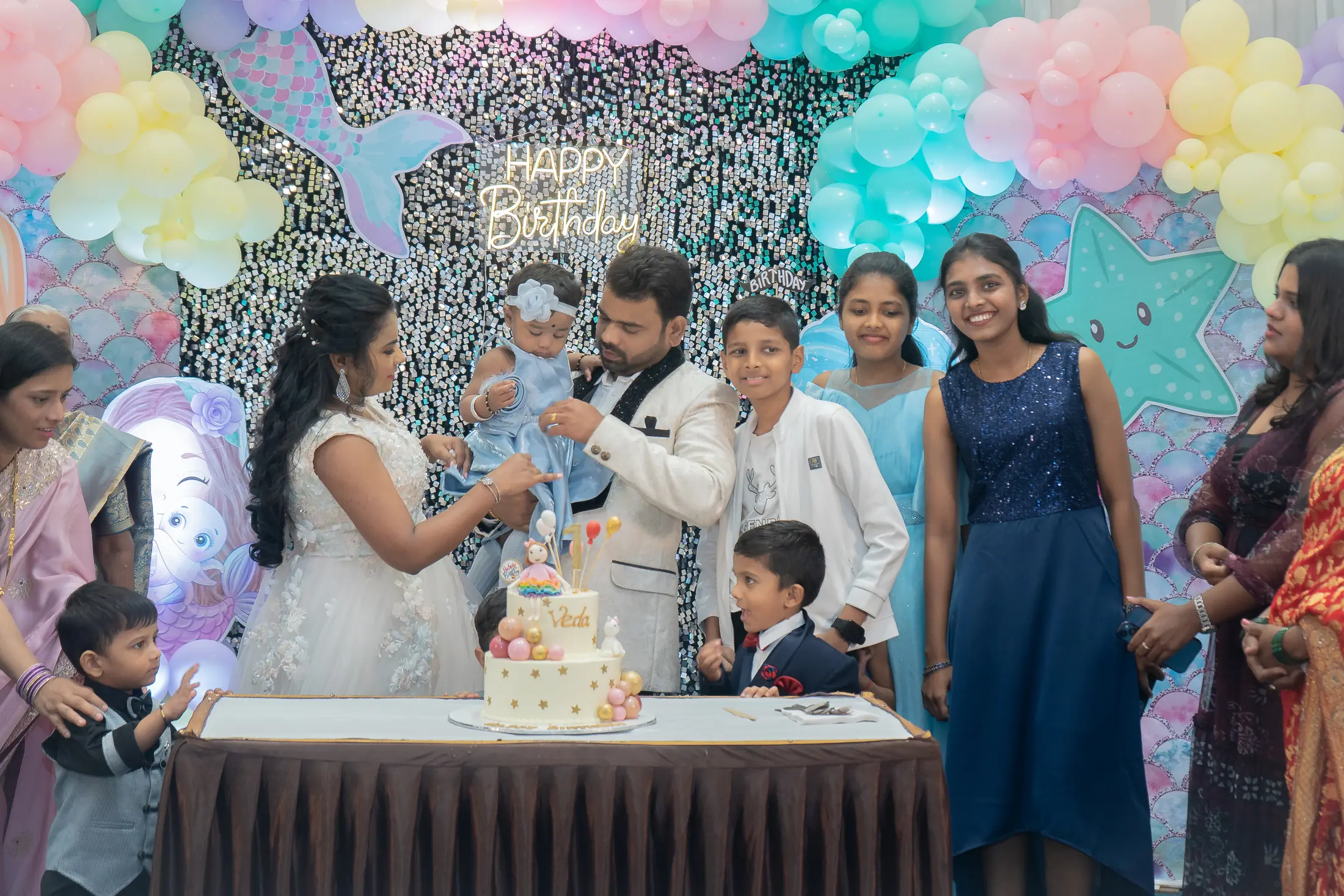 Veda birthday celebration portrait 31