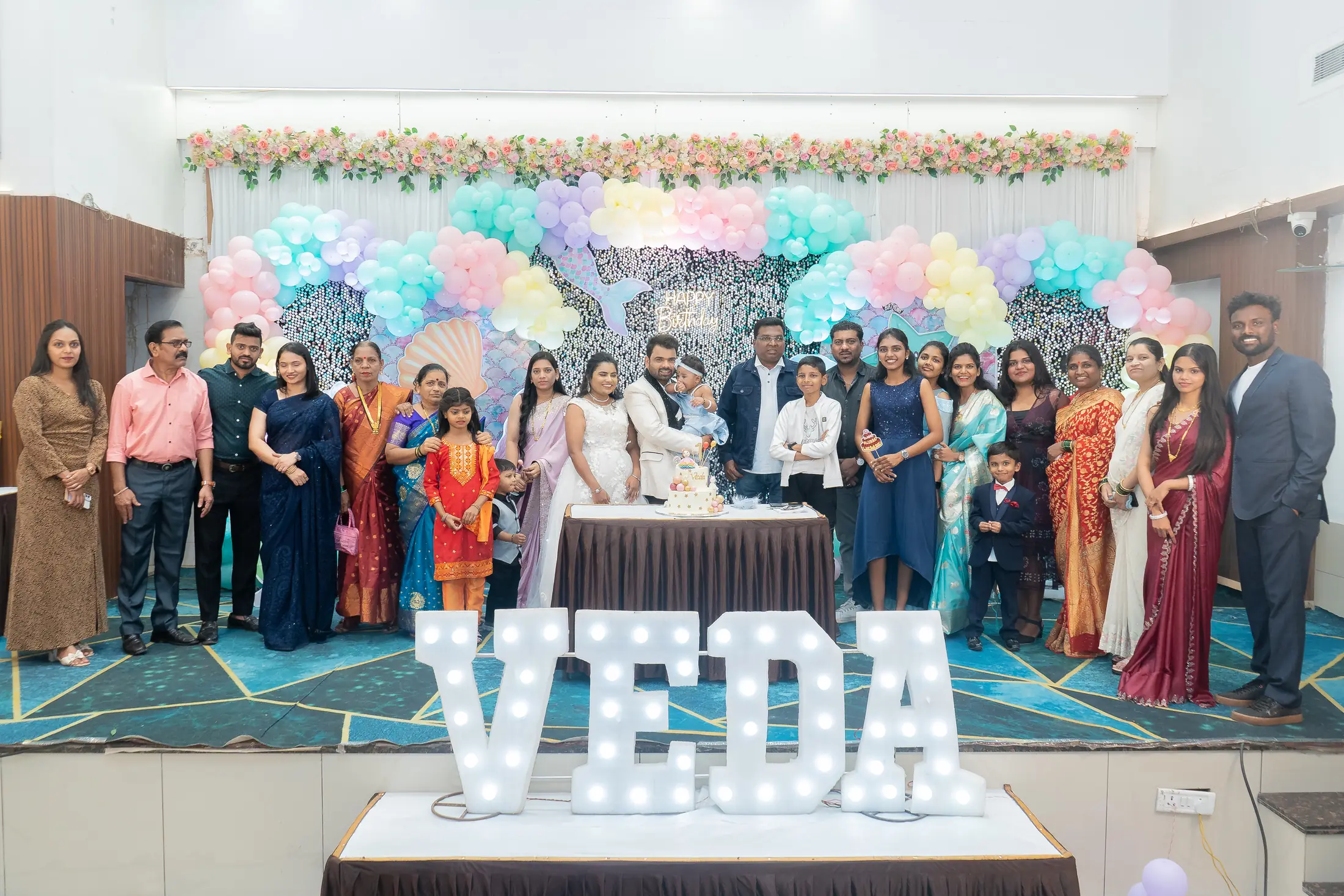 Veda birthday celebration portrait 34