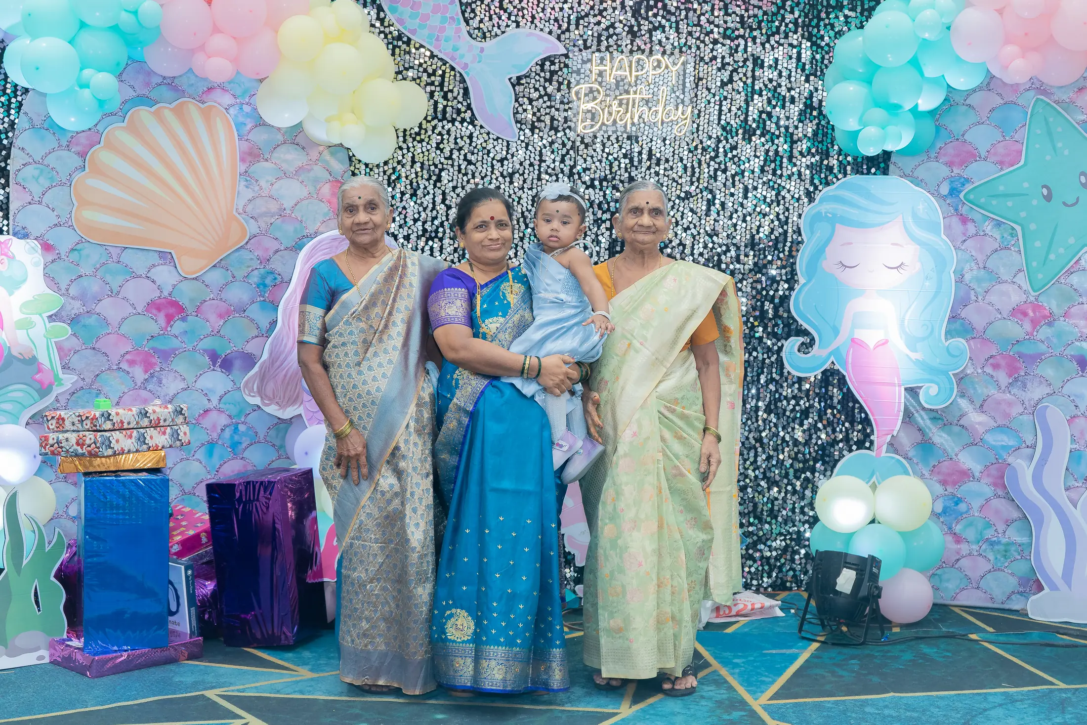 Veda birthday celebration portrait 40