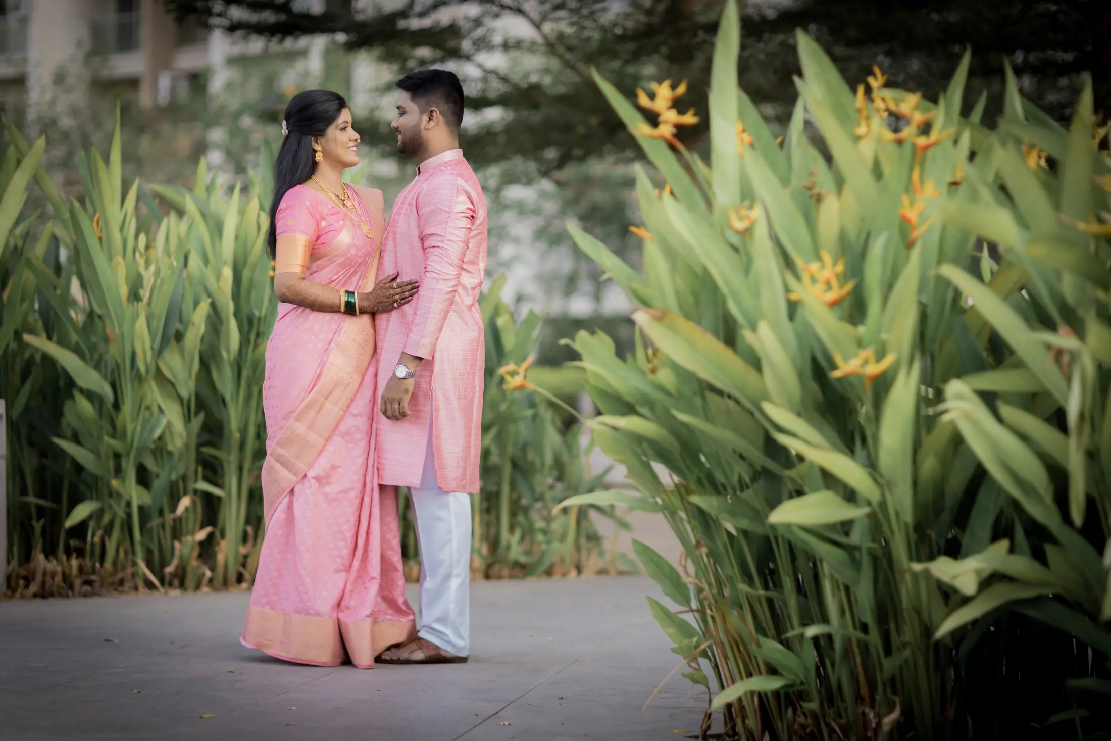 Abhijeet and Pooja engagement portrait 9