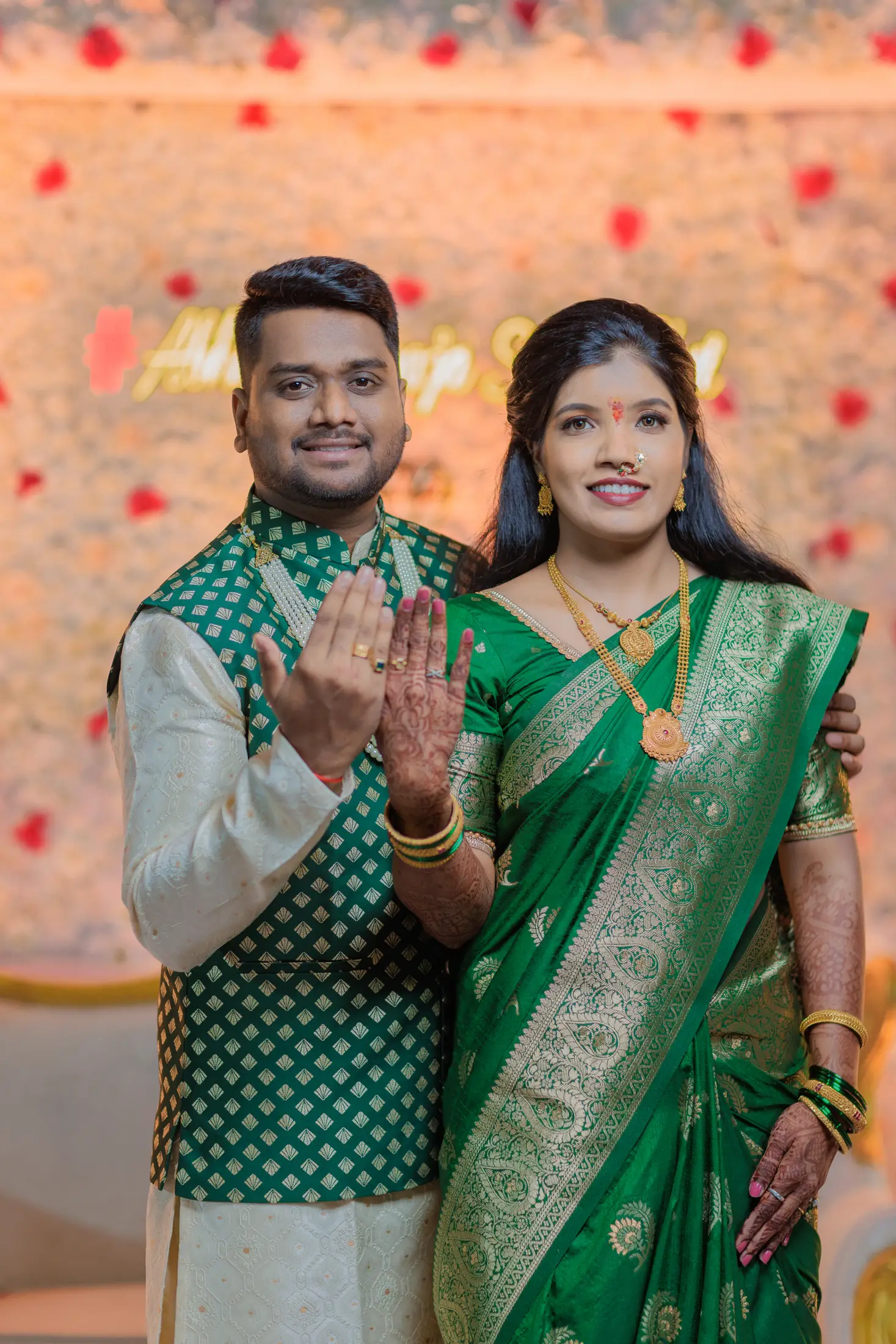 Abhijeet and Pooja engagement portrait 62