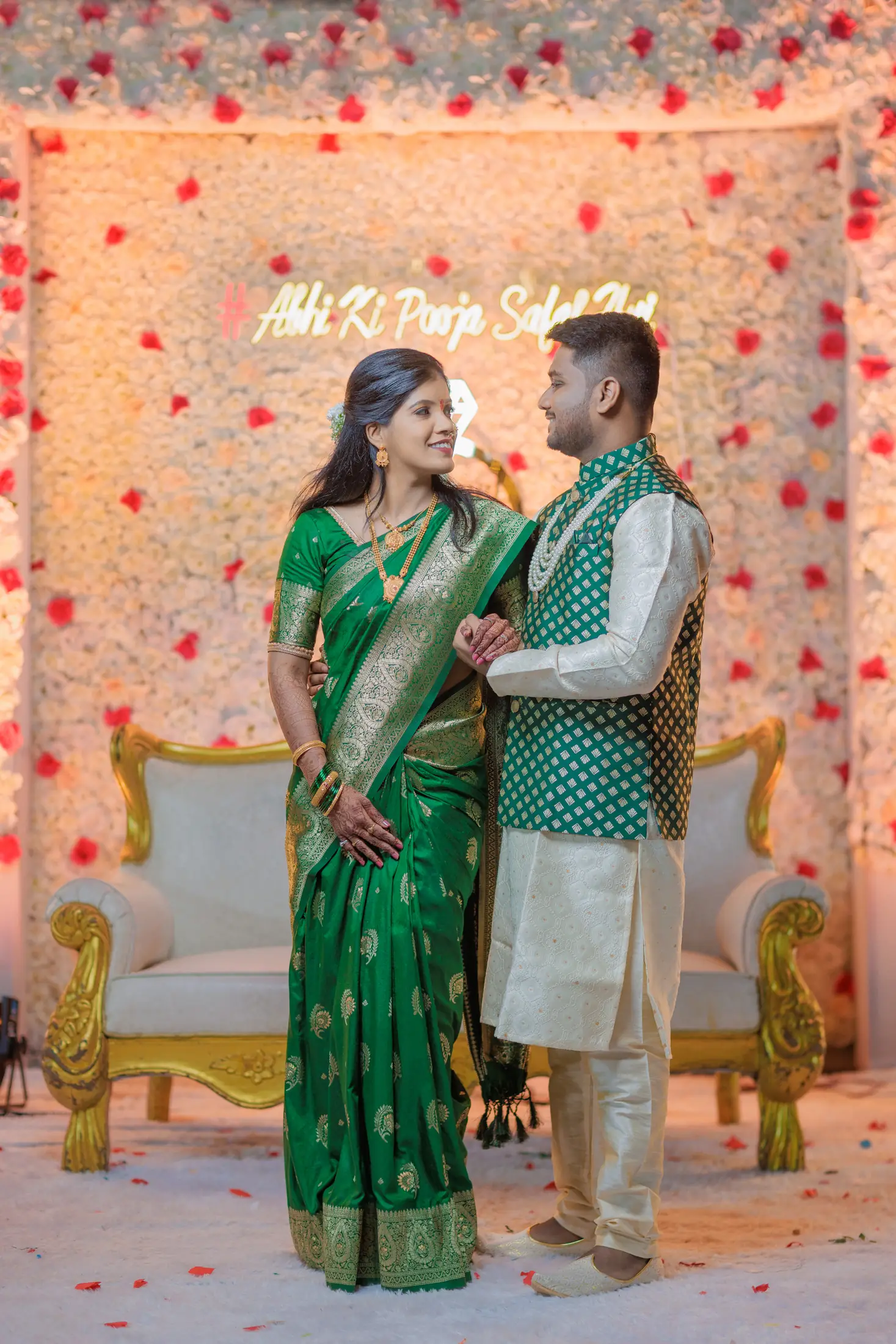 Abhijeet and Pooja engagement portrait 70