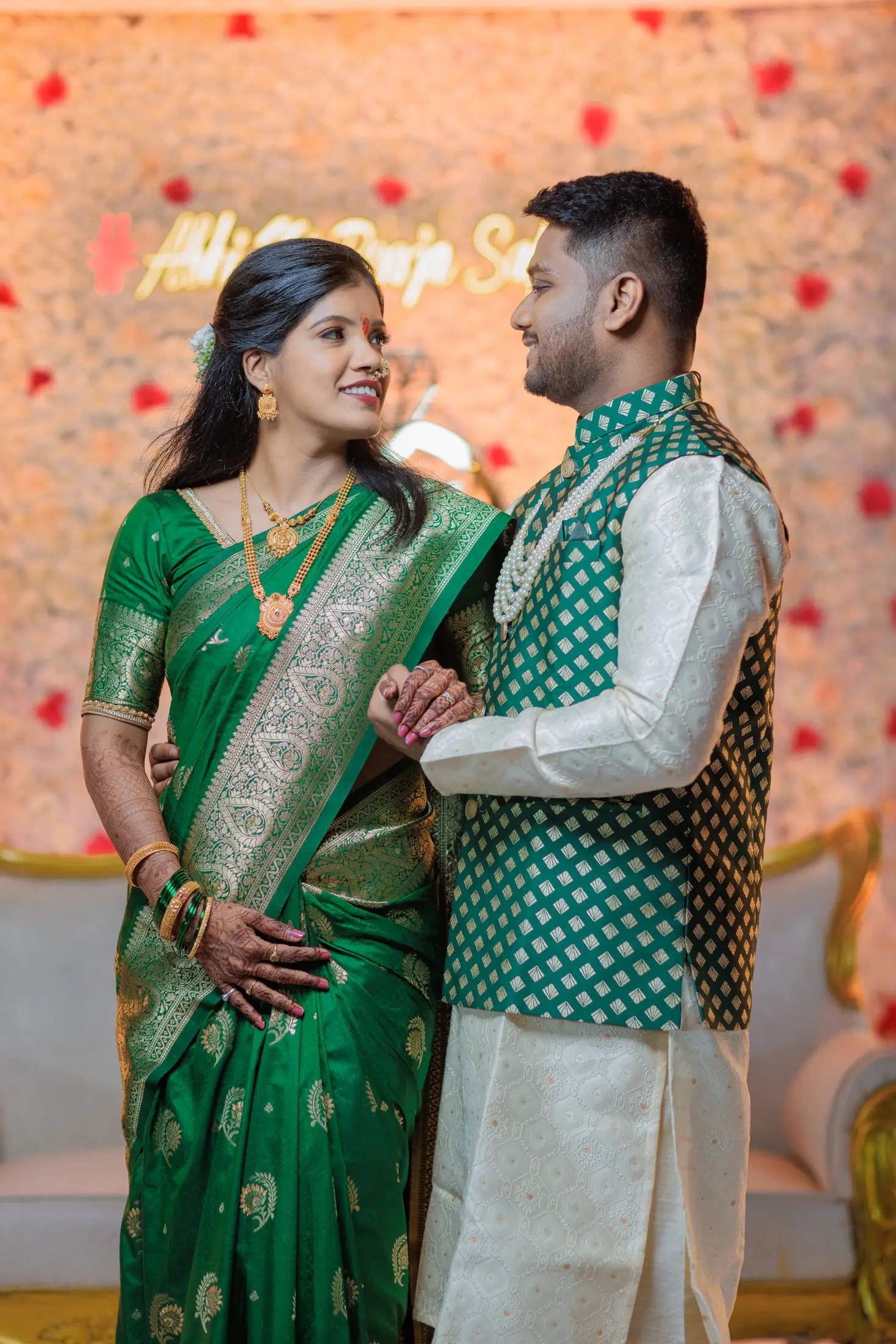 Abhijeet and Pooja engagement portrait 71