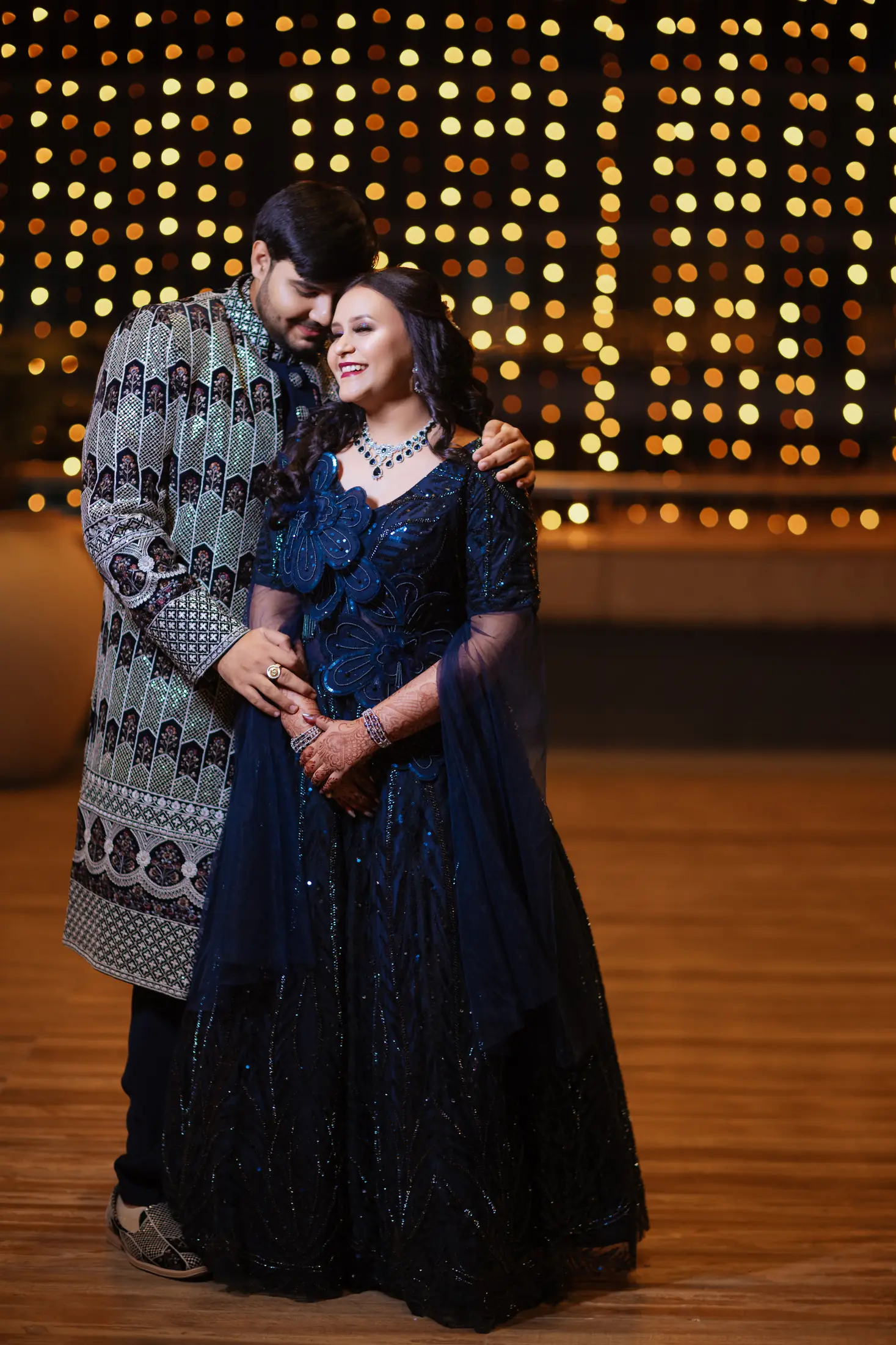 Komal and Jay engagement portrait