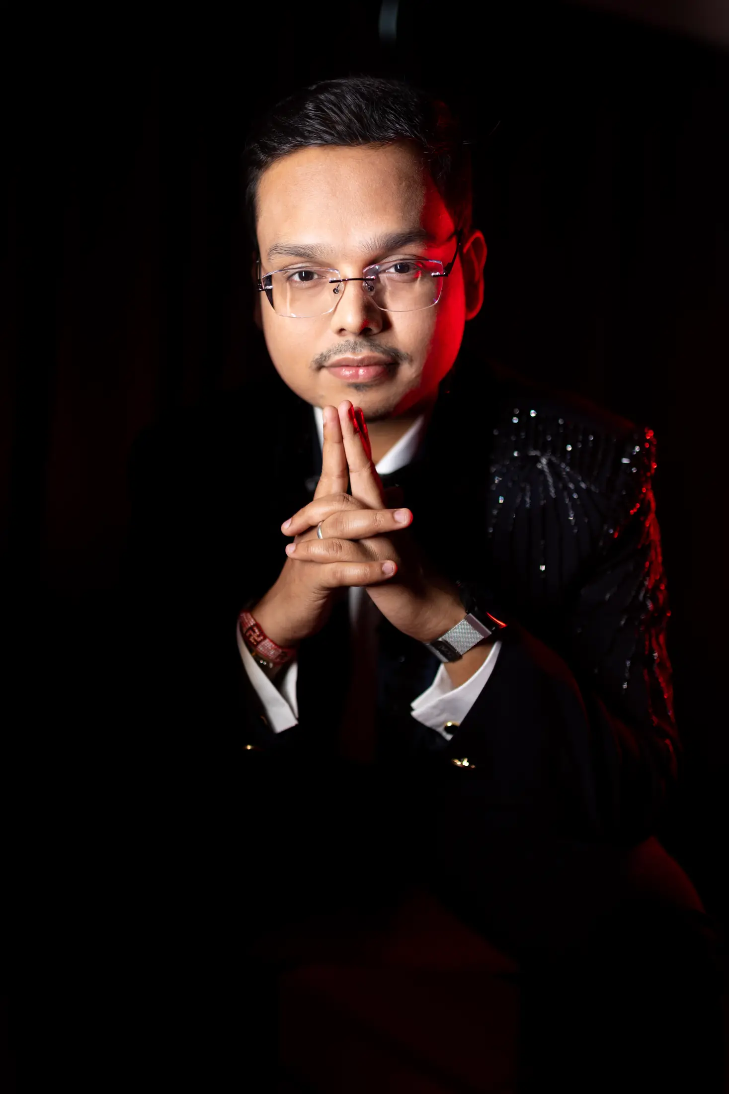 Sudhir and Aarti engagement portrait 5