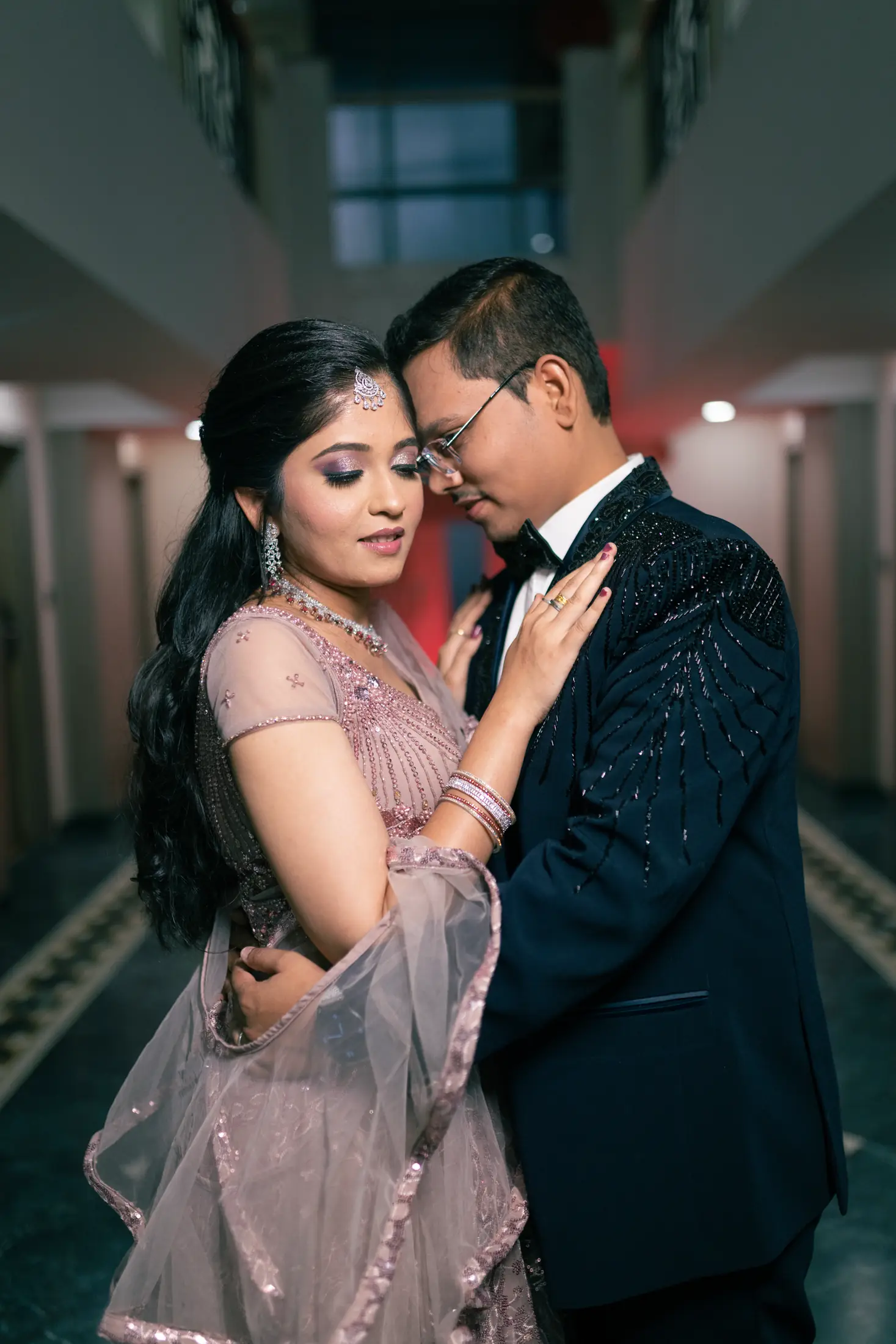 Sudhir and Aarti engagement portrait 8