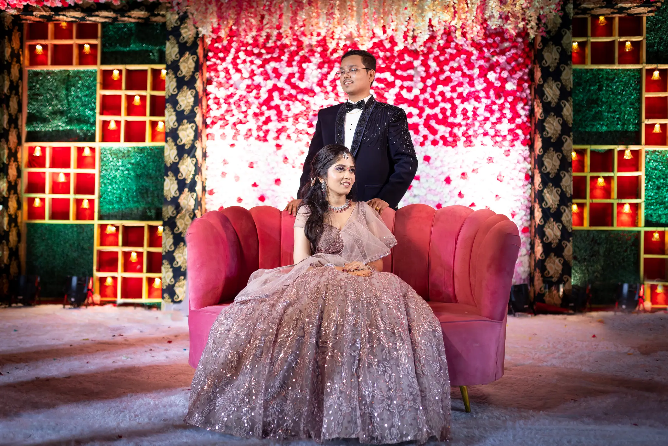 Sudhir and Aarti engagement portrait 11
