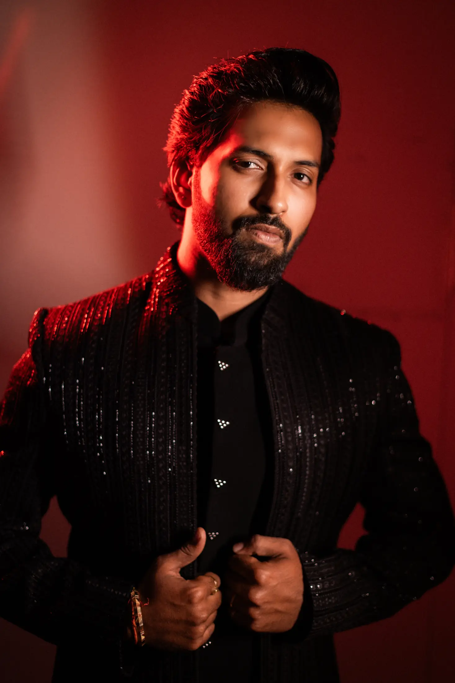 Umesh and Unnati engagement portrait 3