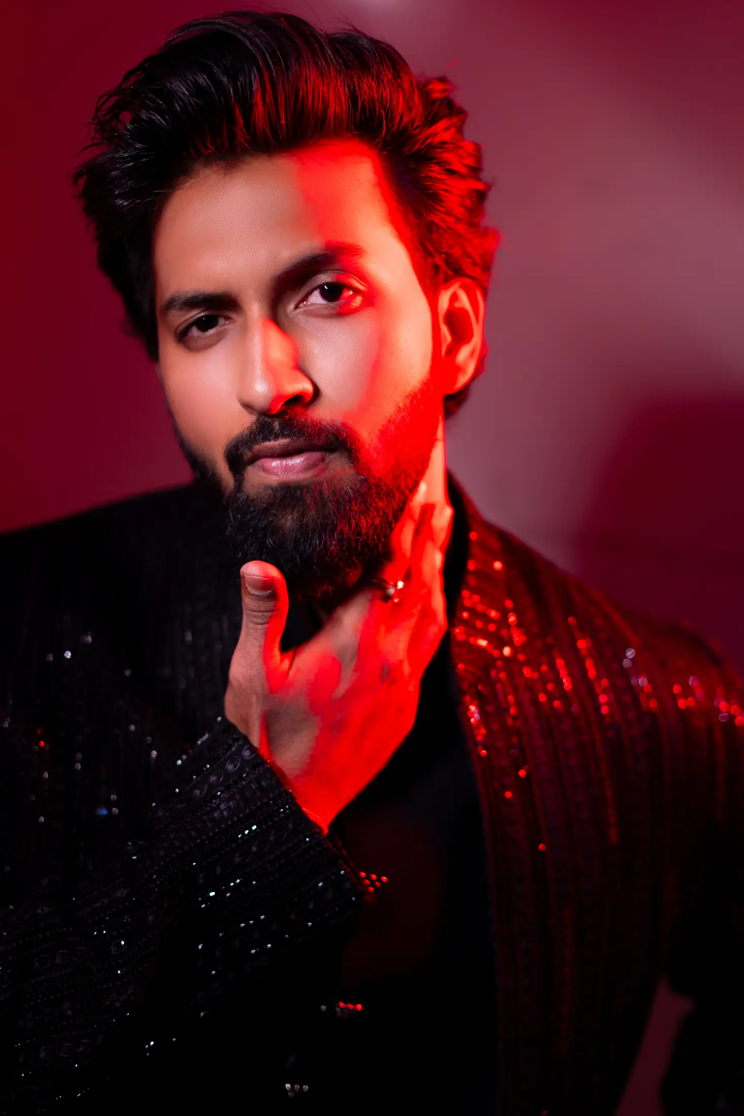Umesh and Unnati engagement portrait 7