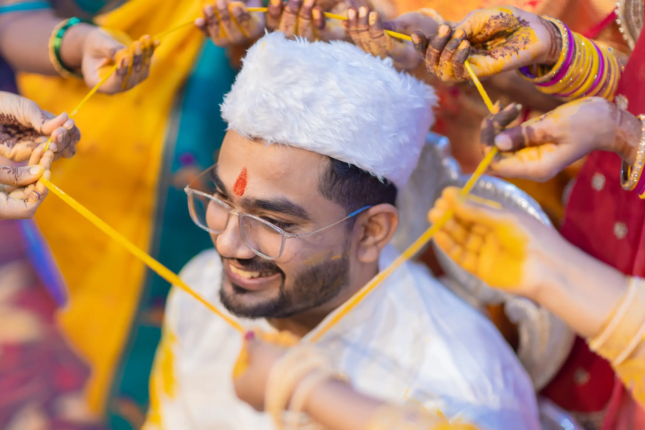 Kaushtubh Rani haldi portrait 11