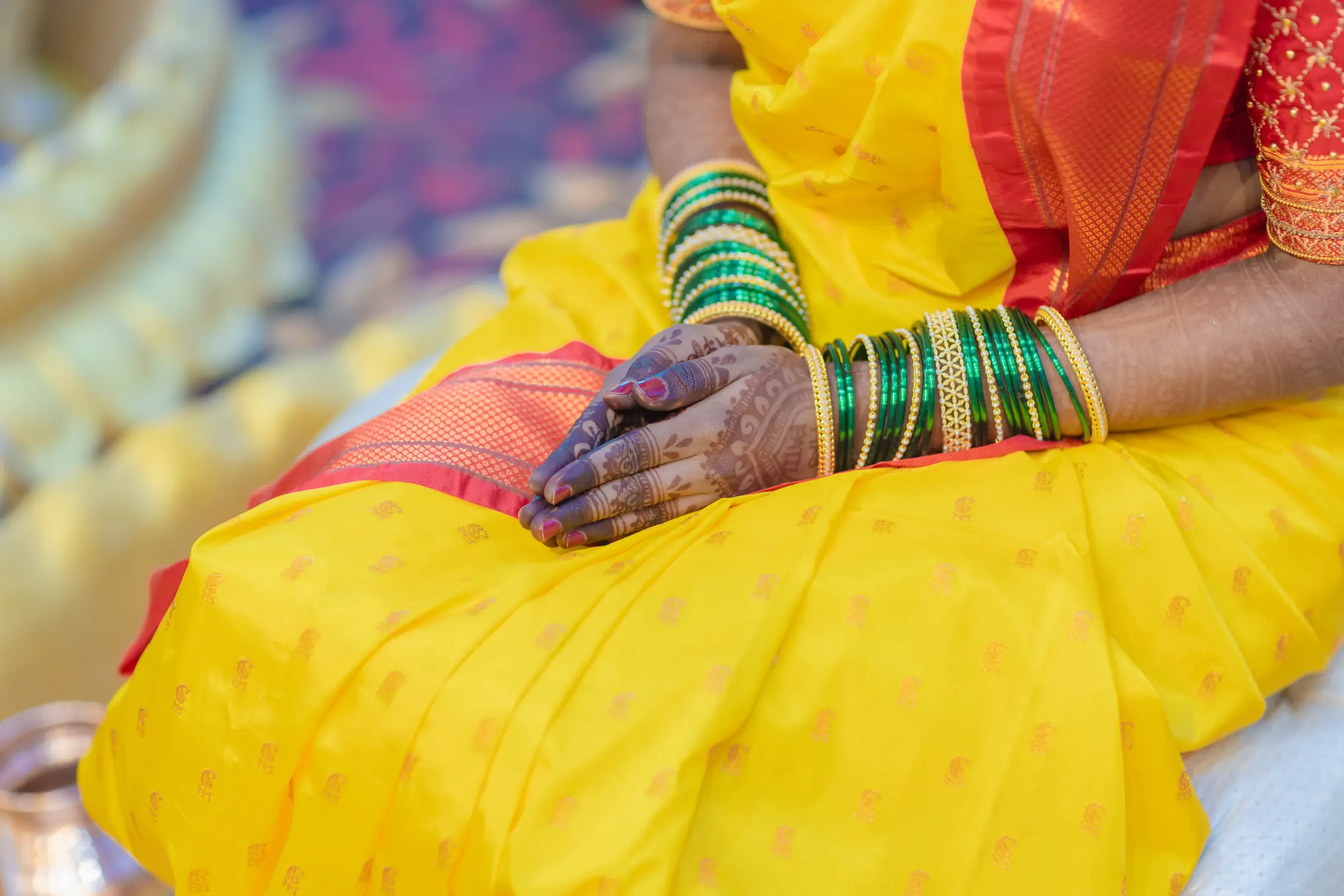 Kaushtubh Rani haldi portrait 13