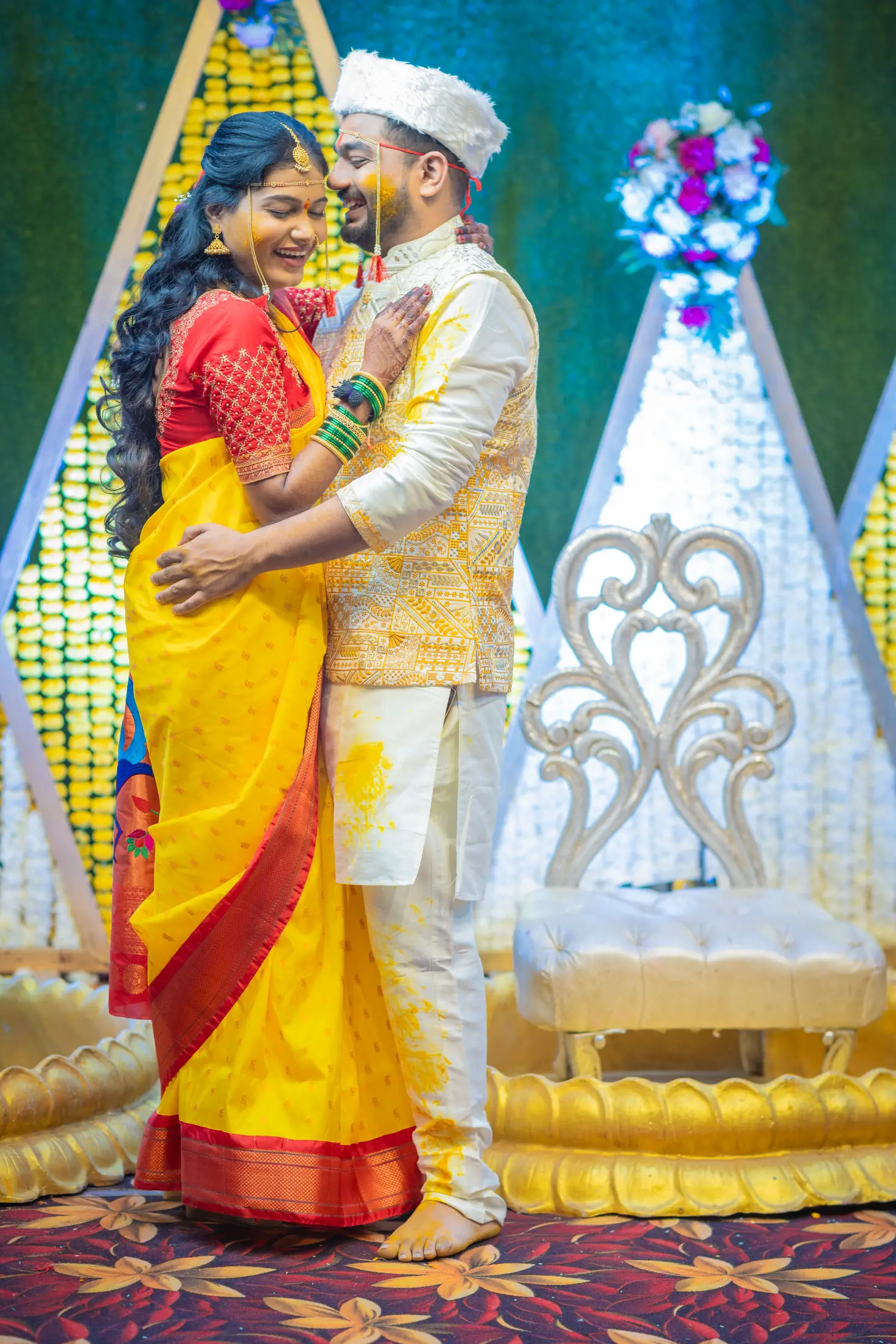 Kaushtubh Rani haldi portrait 20