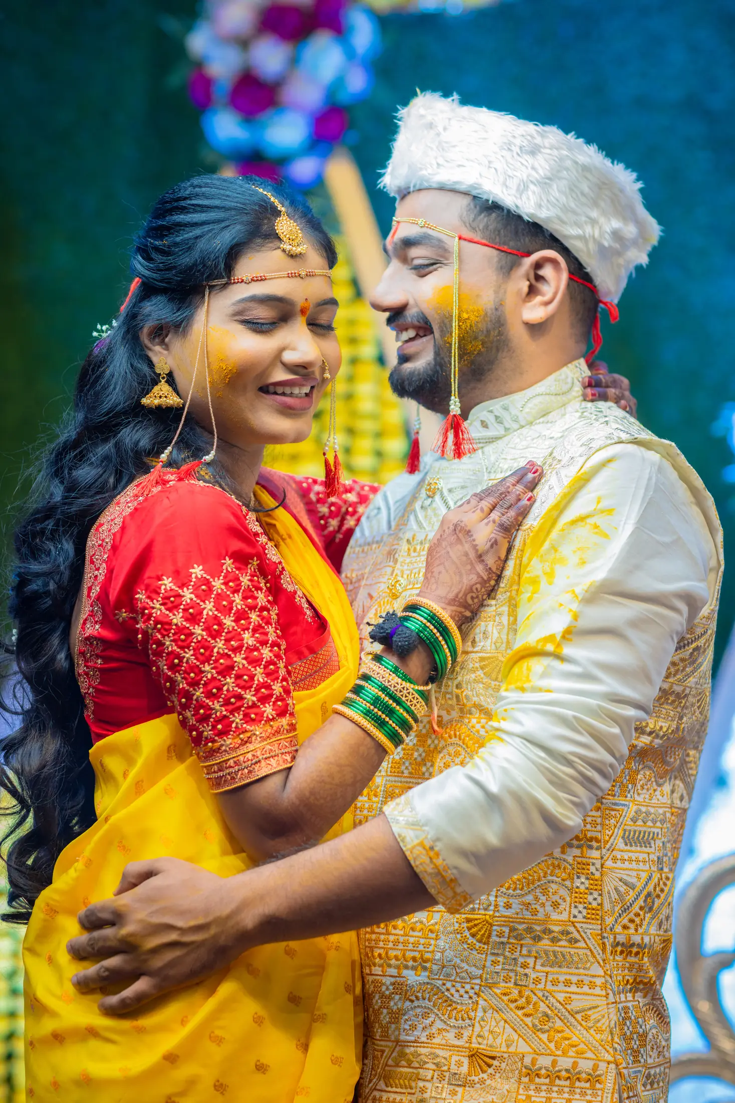 Kaushtubh Rani haldi portrait 22