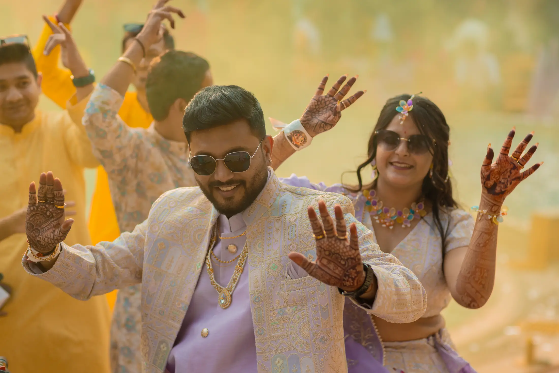 Mokshesh Mikita haldi story photograph