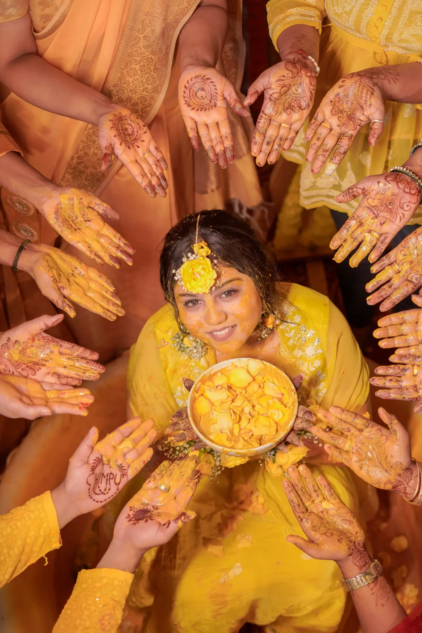 Preety Ghodke haldi portrait 7