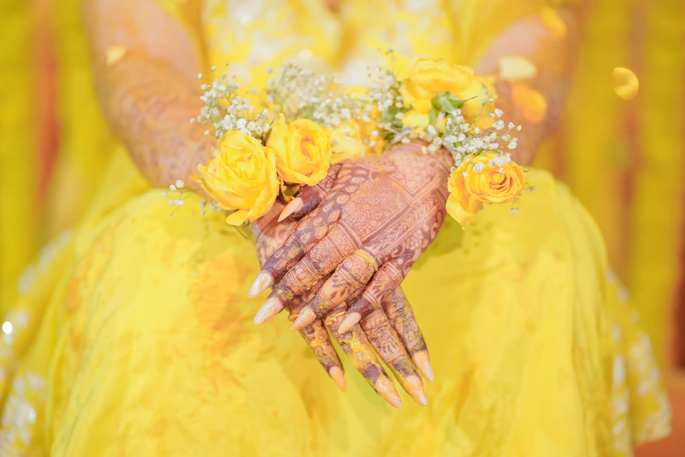 Preety Ghodke haldi portrait 11