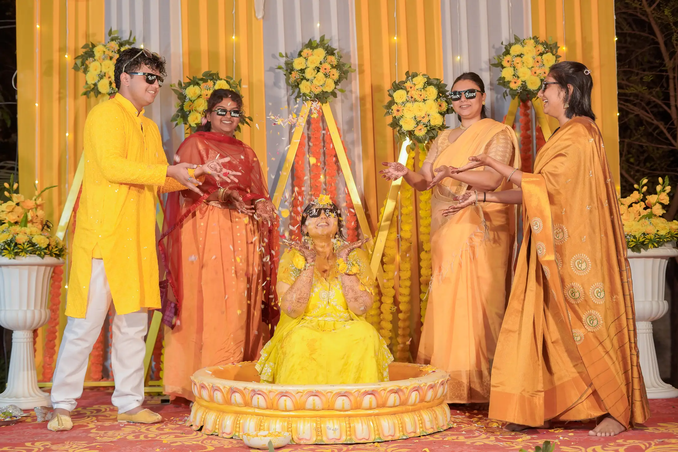 Preety Ghodke haldi portrait 14