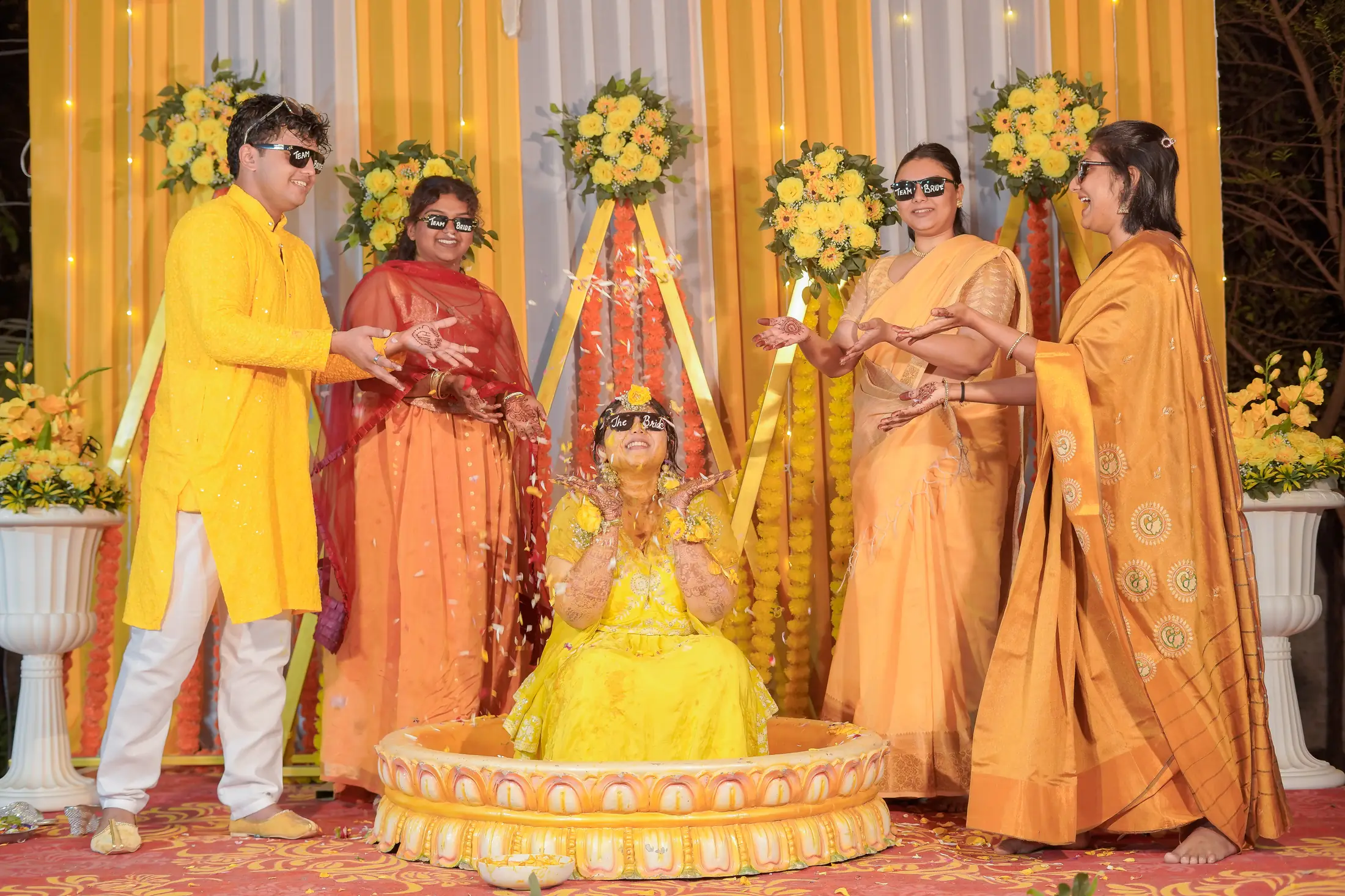 Preety Ghodke haldi portrait 15