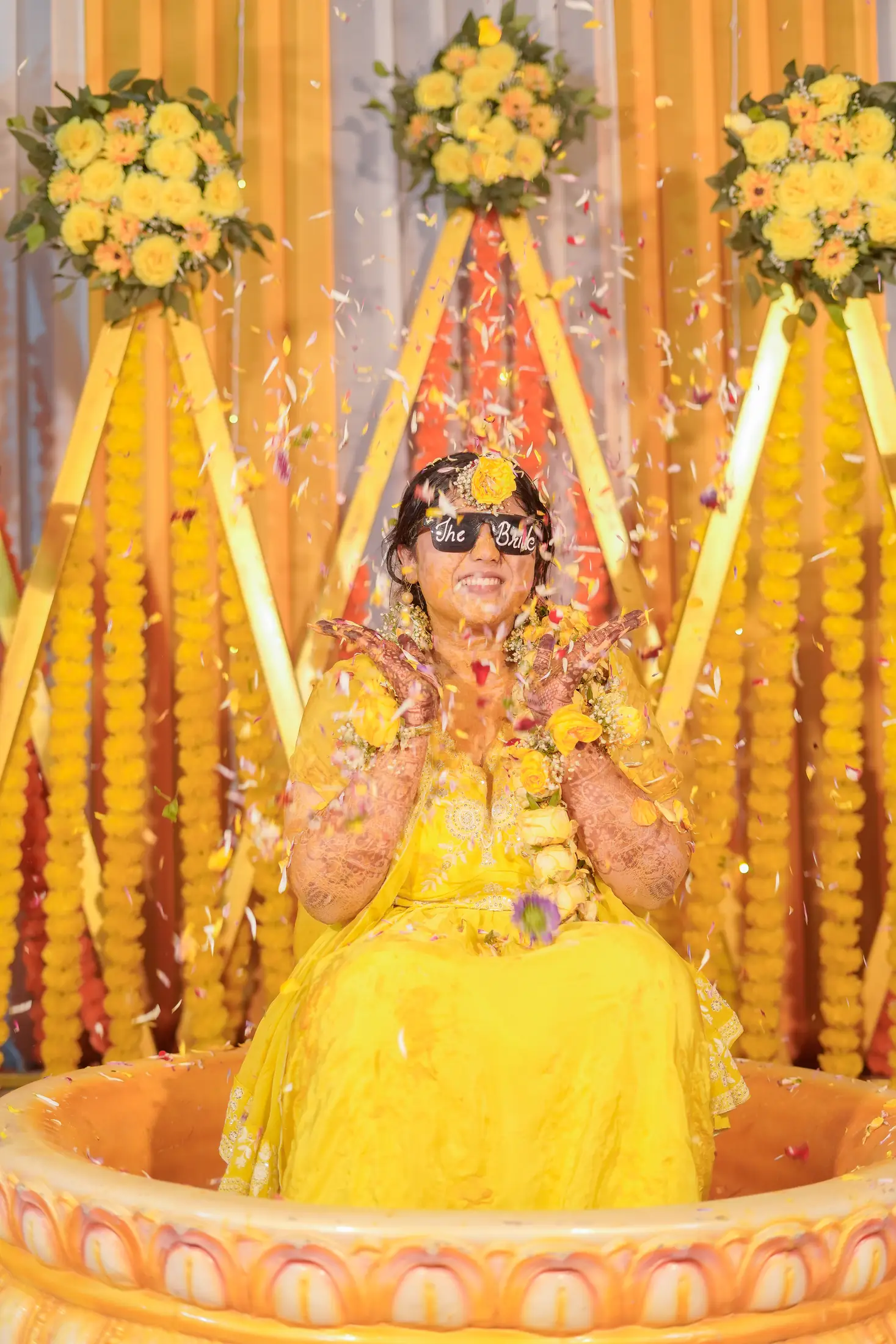 Preety Ghodke haldi portrait 16