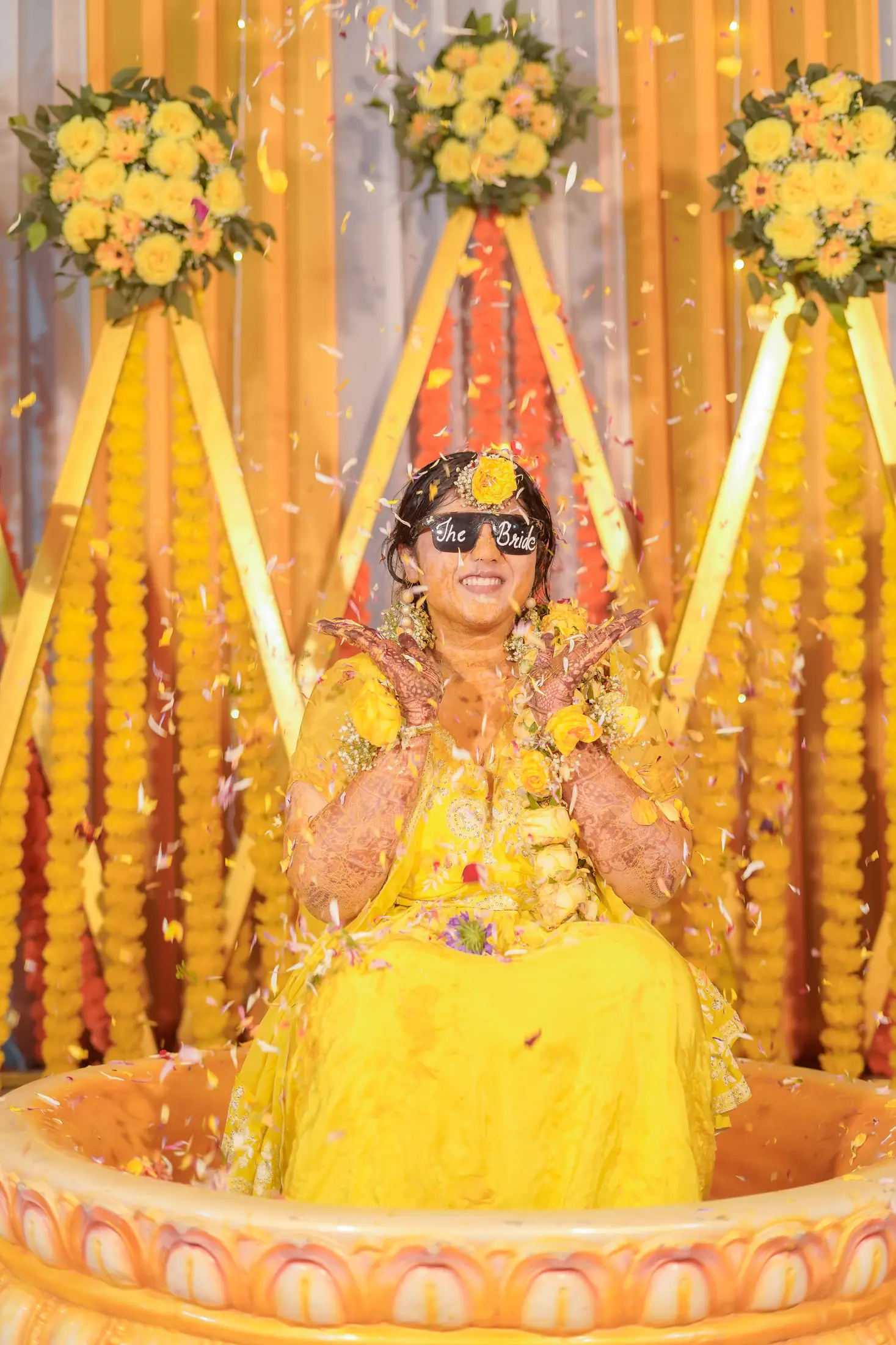 Preety Ghodke haldi portrait 17