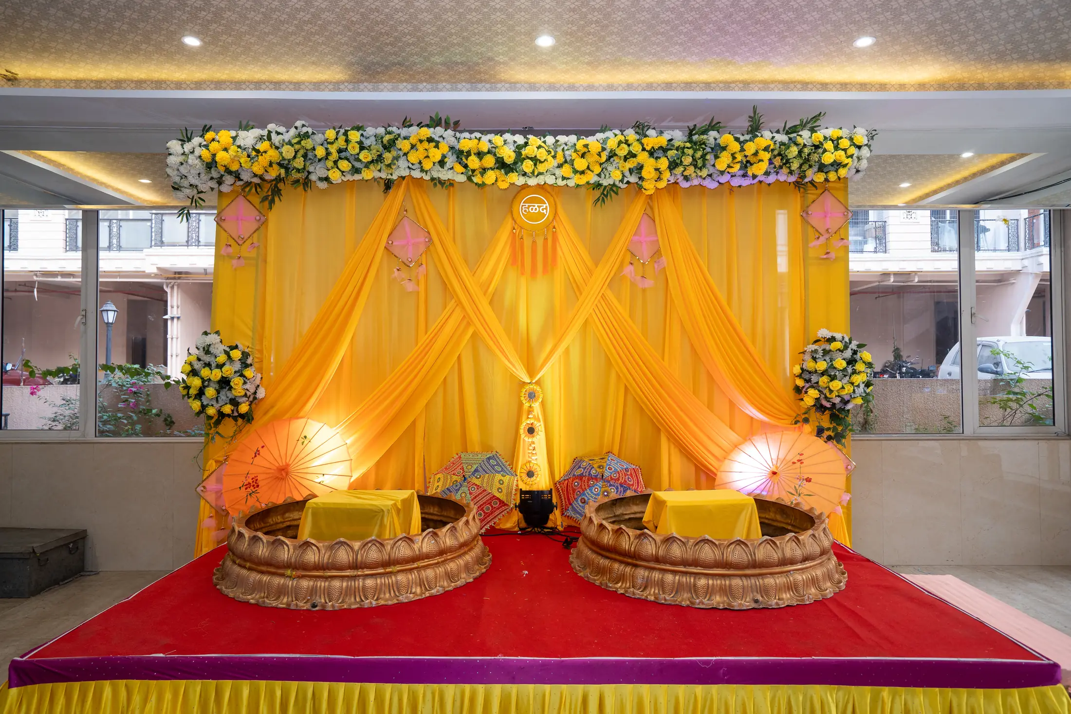 Sakshi Tejas haldi story photograph