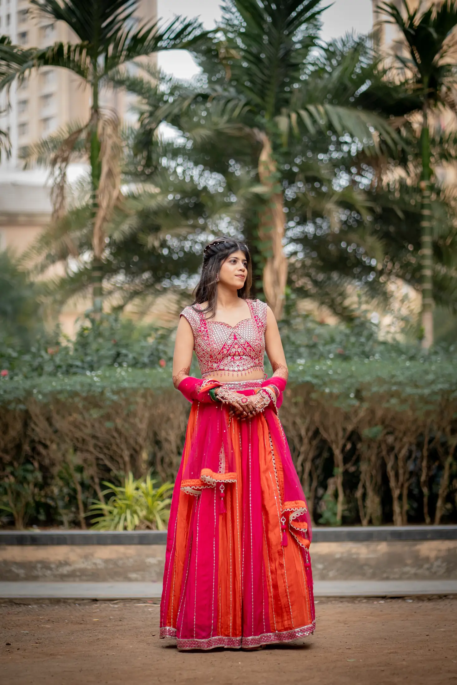 Sakshi Tejas haldi portrait 3