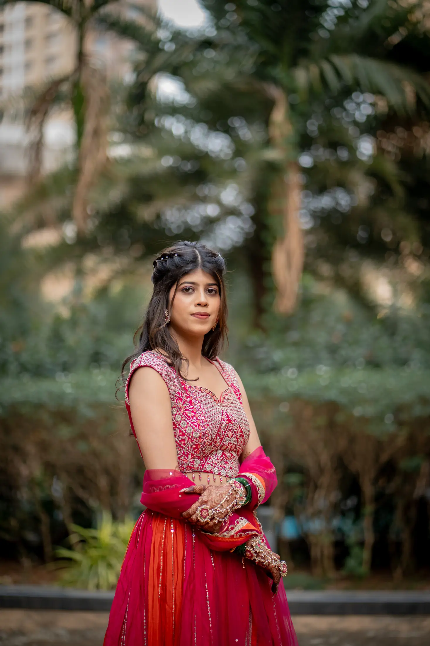 Sakshi Tejas haldi portrait 5