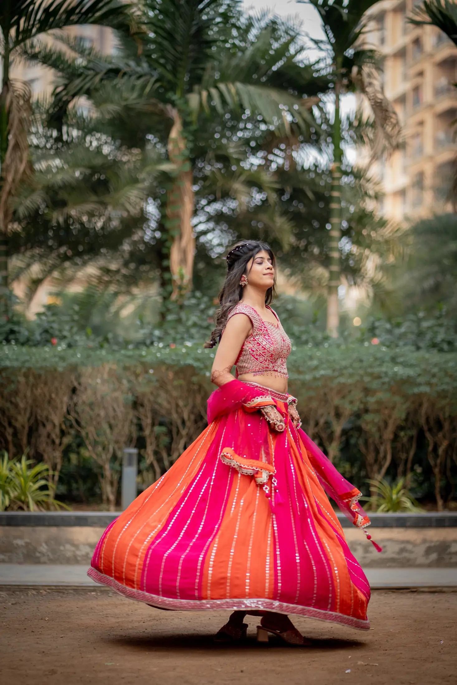 Sakshi Tejas haldi portrait 6
