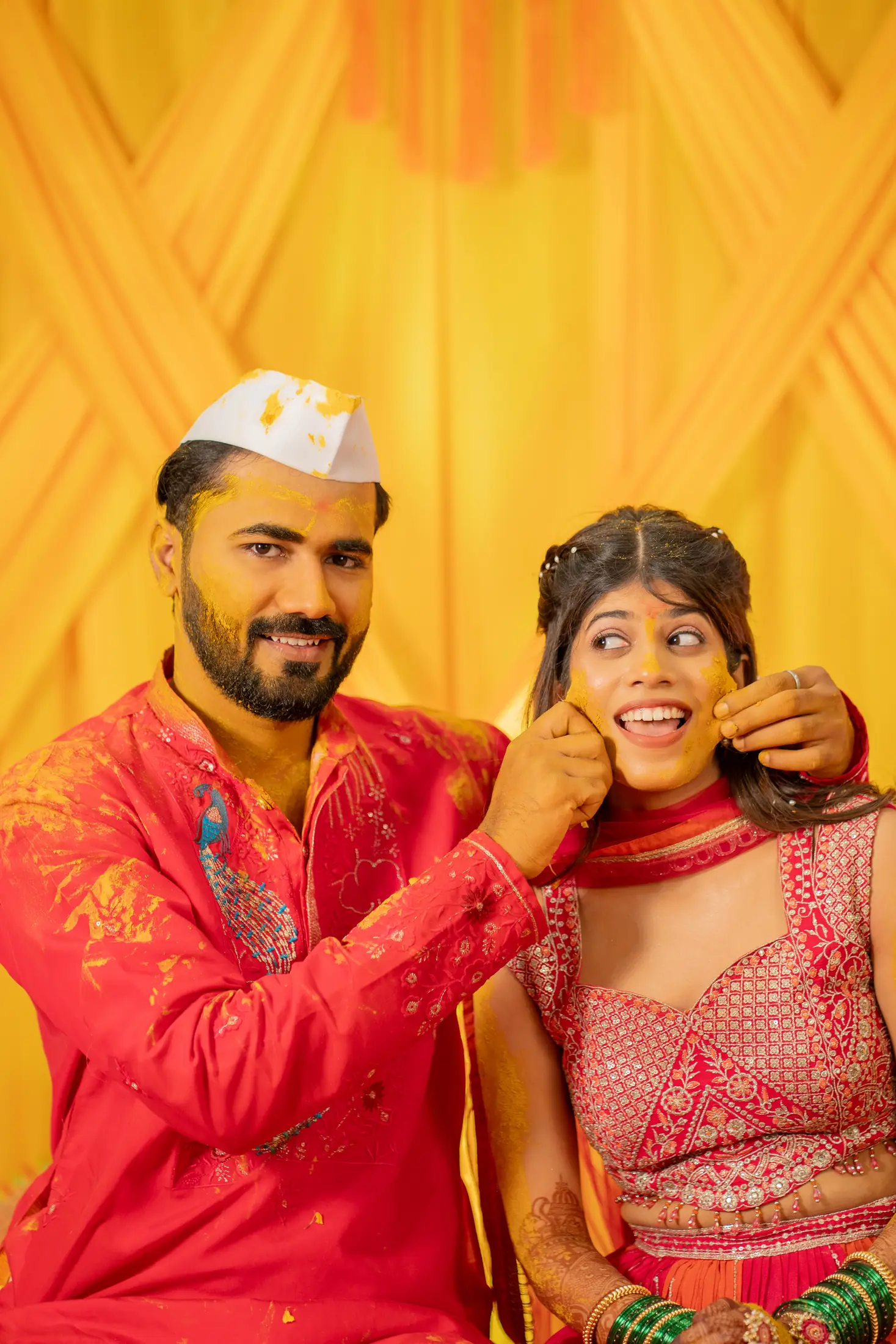 Sakshi Tejas haldi portrait 17