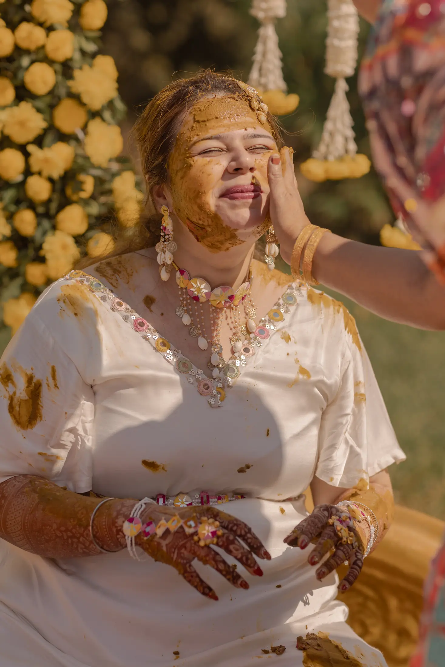 Shivangi Benson haldi portrait 49