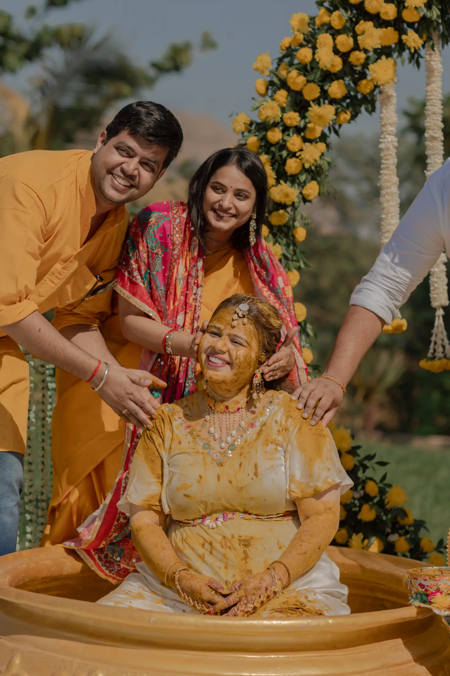 Shivangi Benson haldi portrait 60
