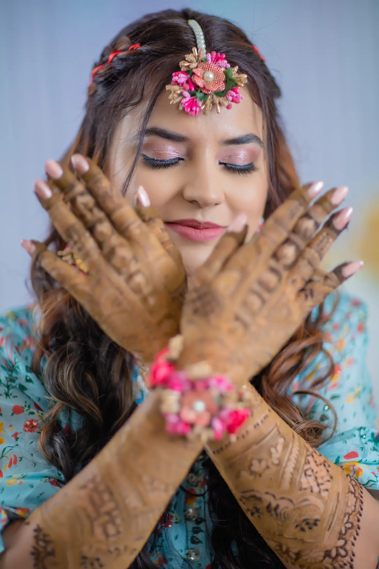 Sandhya Hotwani mehendi portrait 11