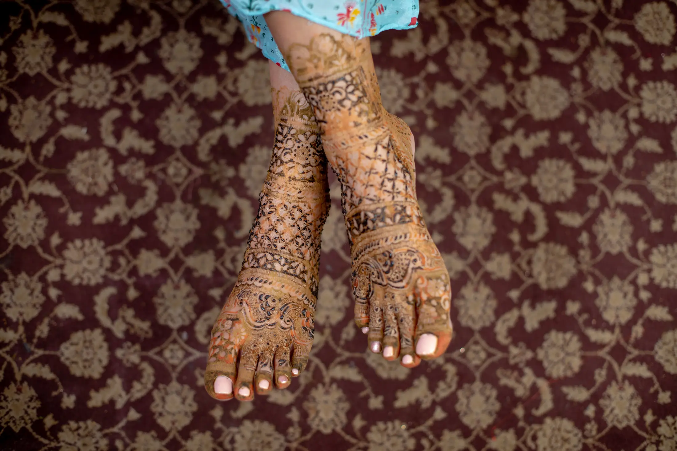 Sandhya Hotwani mehendi portrait 14
