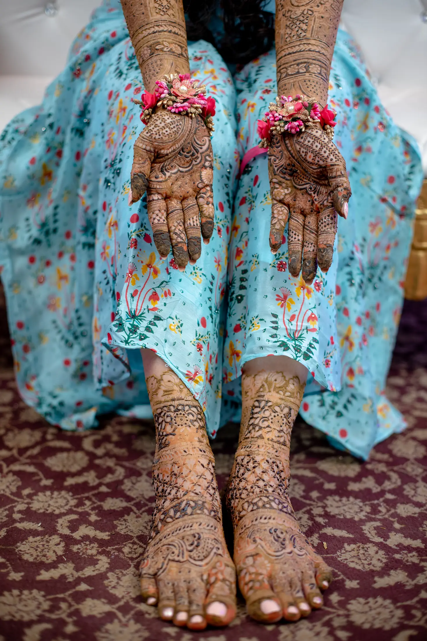Sandhya Hotwani mehendi portrait 15