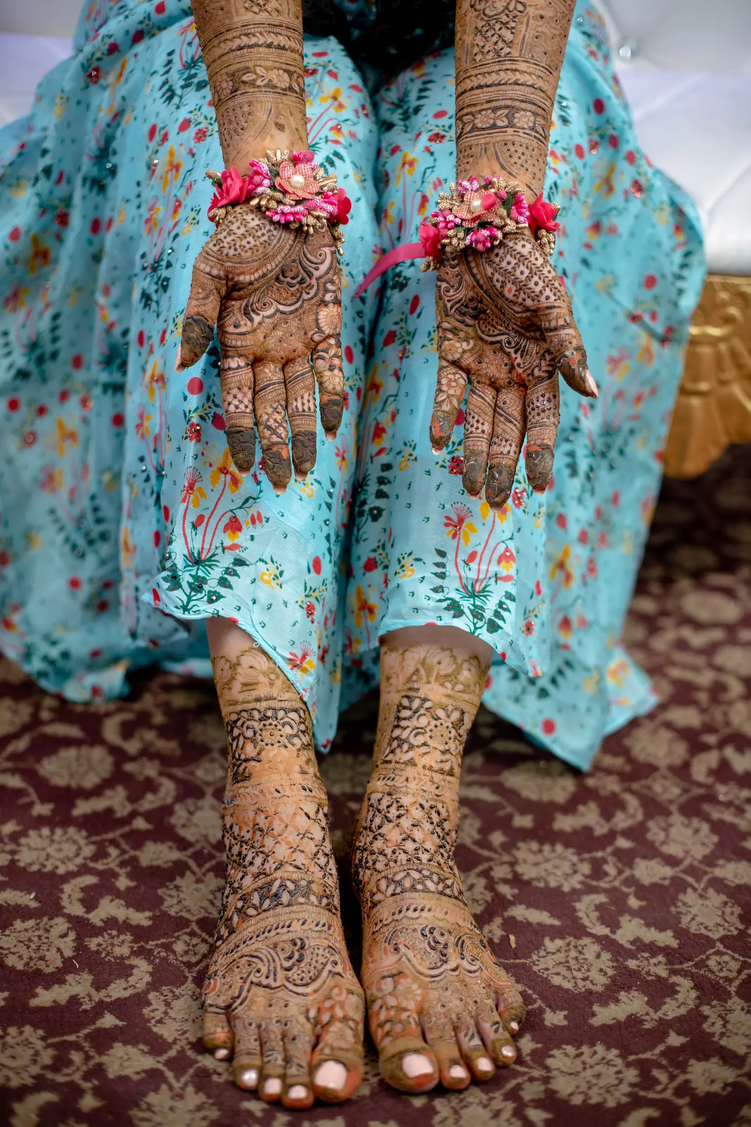 Sandhya Hotwani mehendi portrait 16