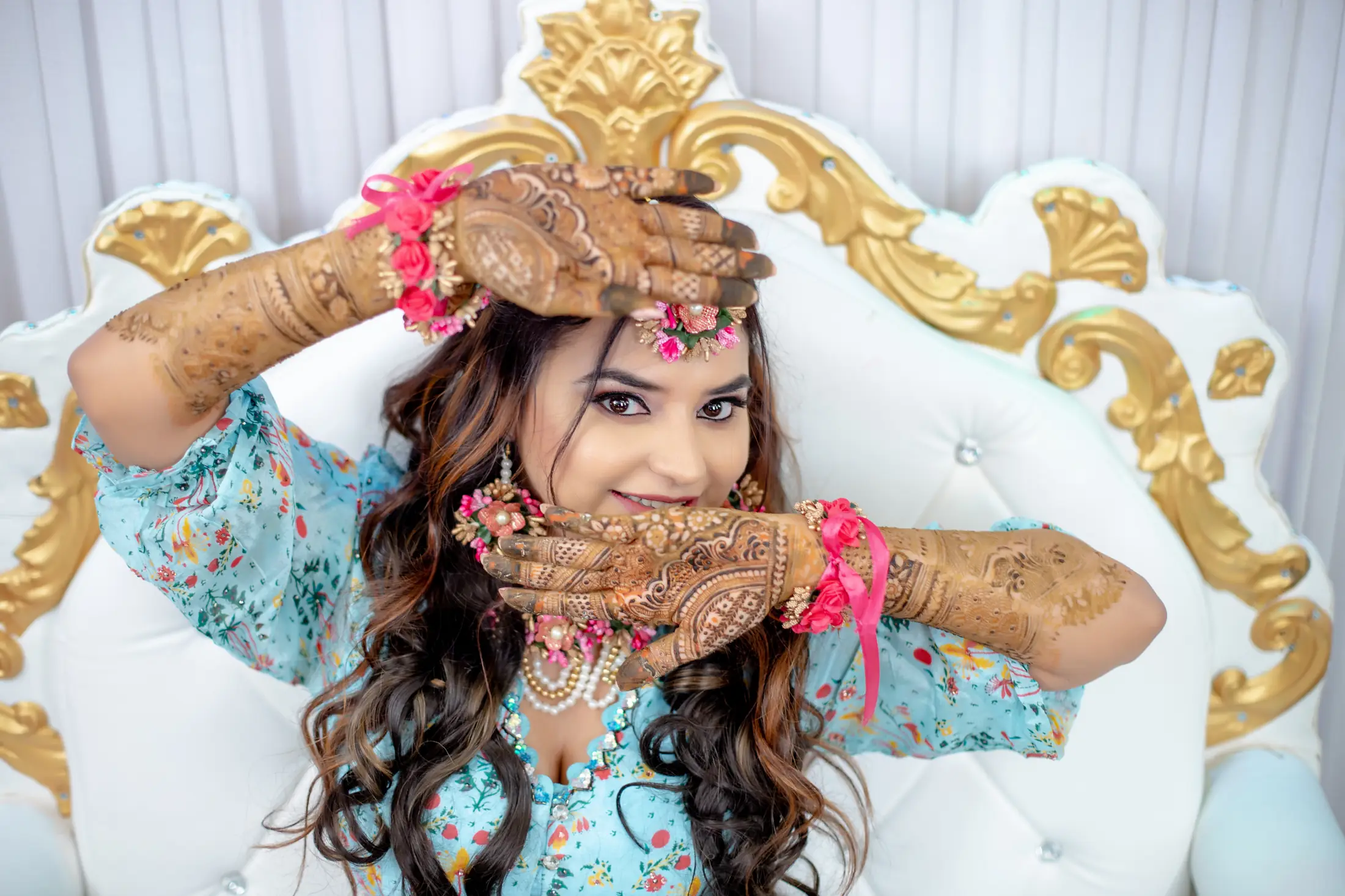 Sandhya Hotwani mehendi portrait 26