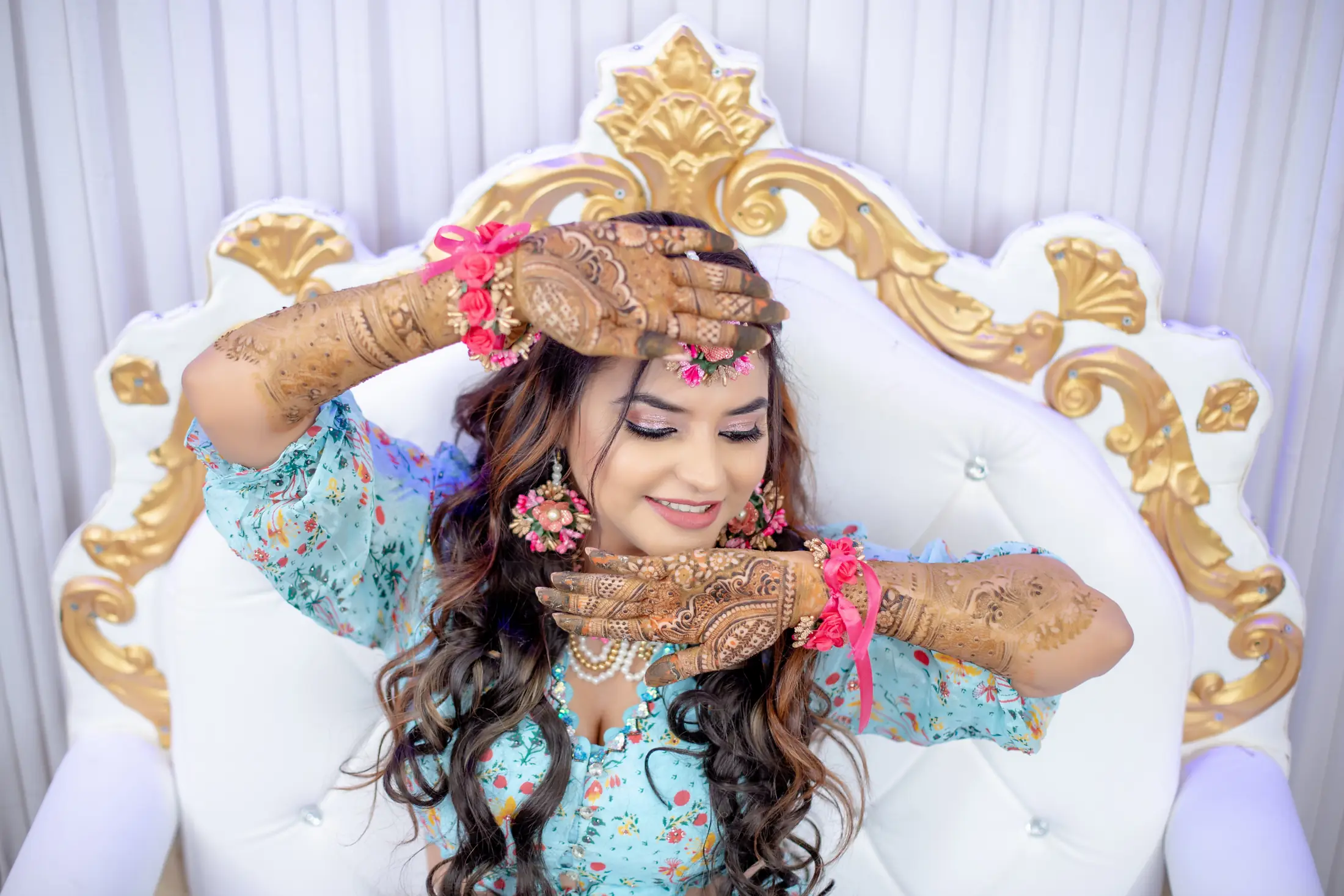 Sandhya Hotwani mehendi portrait 28