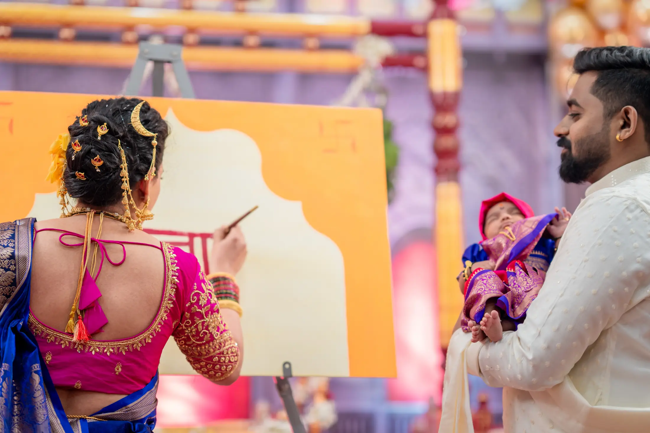 Vedant naming ceremony candid portrait 7