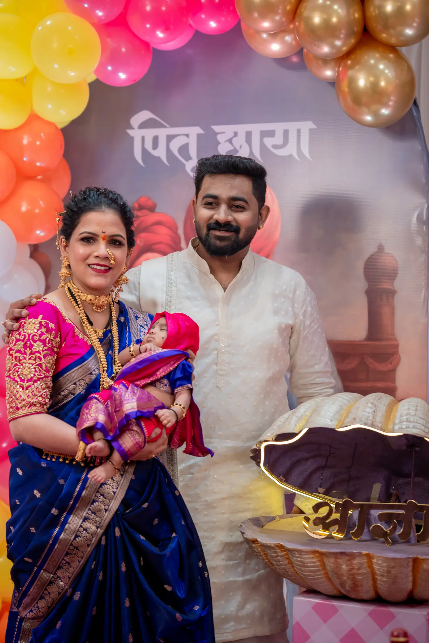 Vedant naming ceremony candid portrait 9