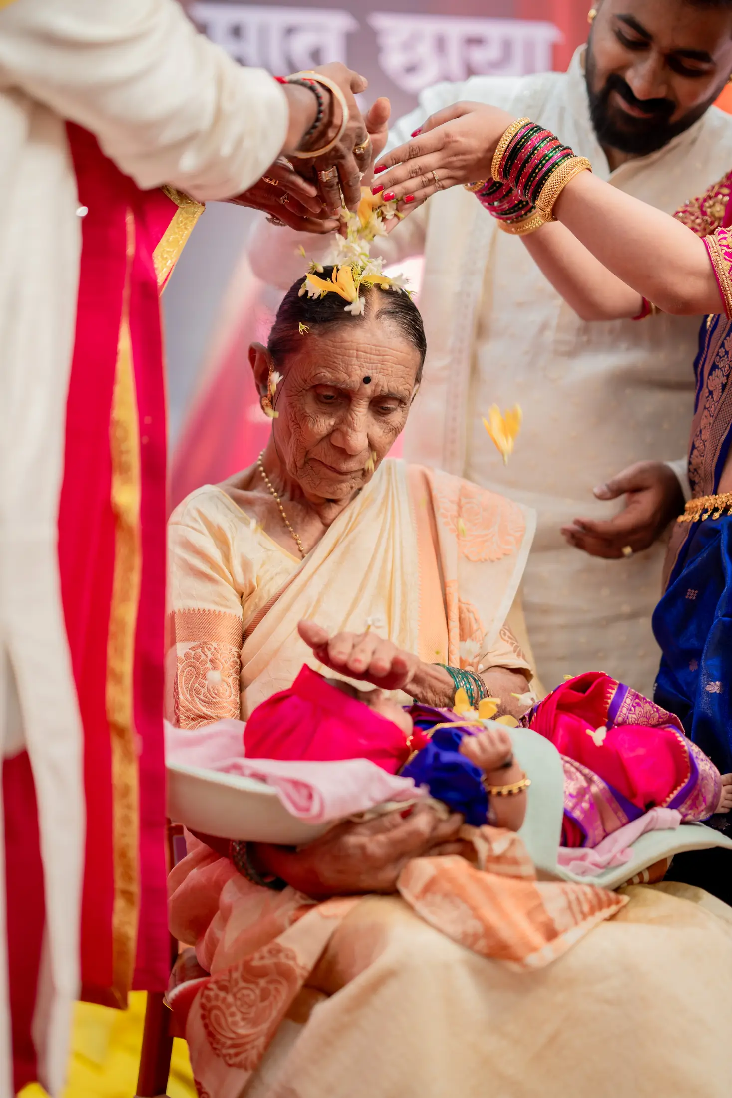 Vedant naming ceremony candid portrait 15