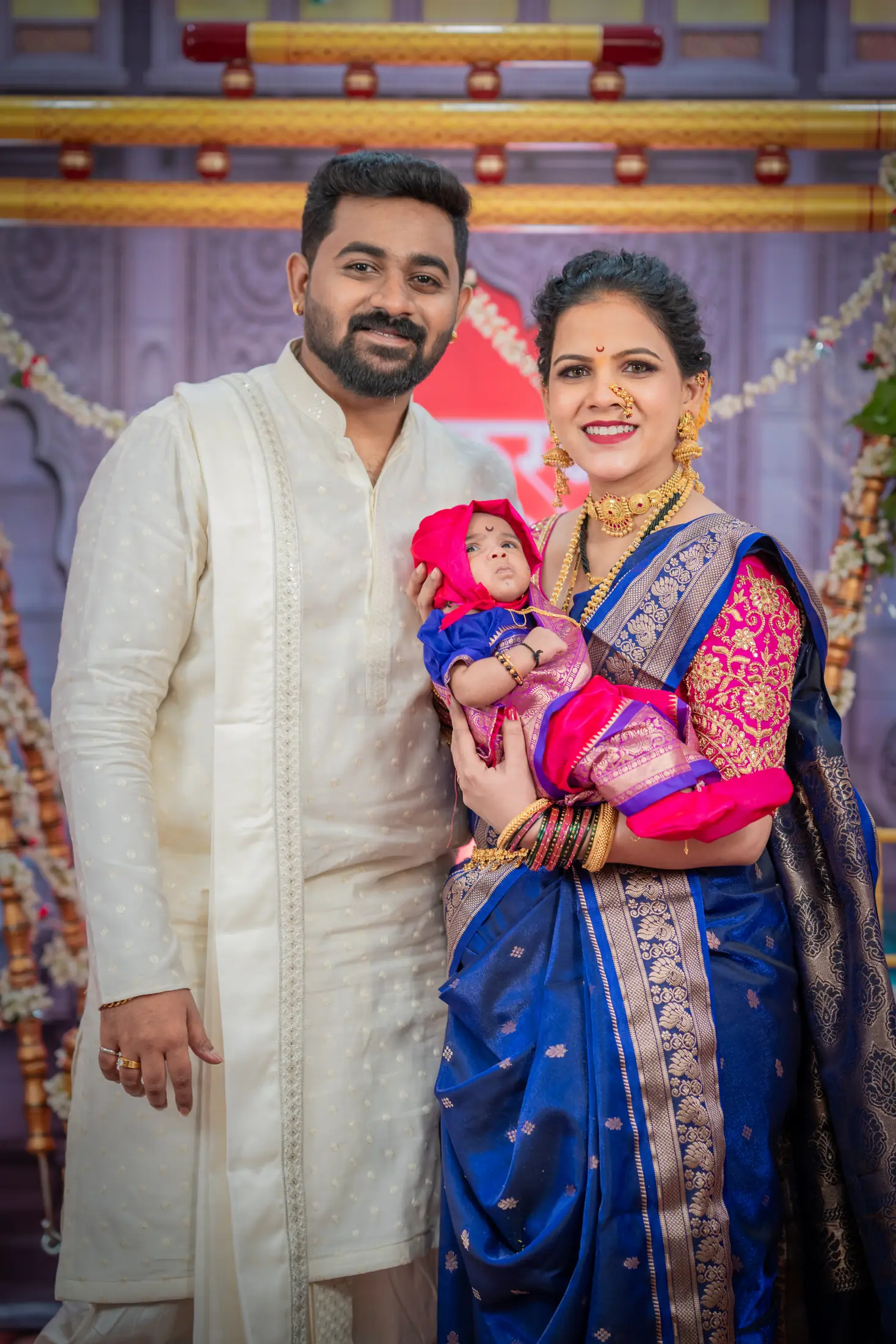 Vedant naming ceremony candid portrait 23